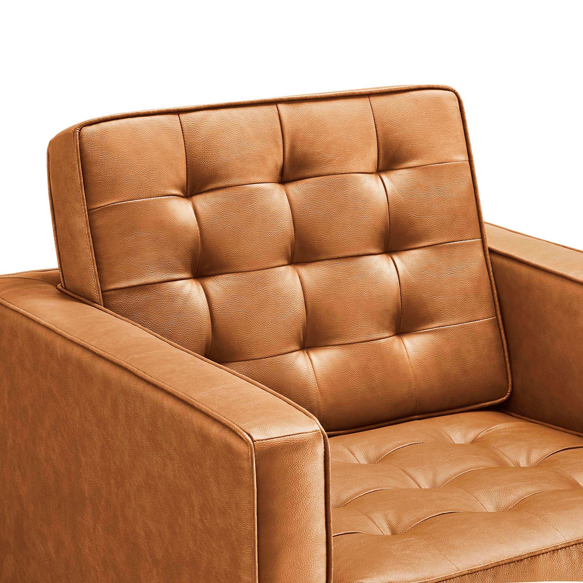 Loft Tufted Vegan Leather Armchairs Set of 2 by Modway - Best Buy Furniture