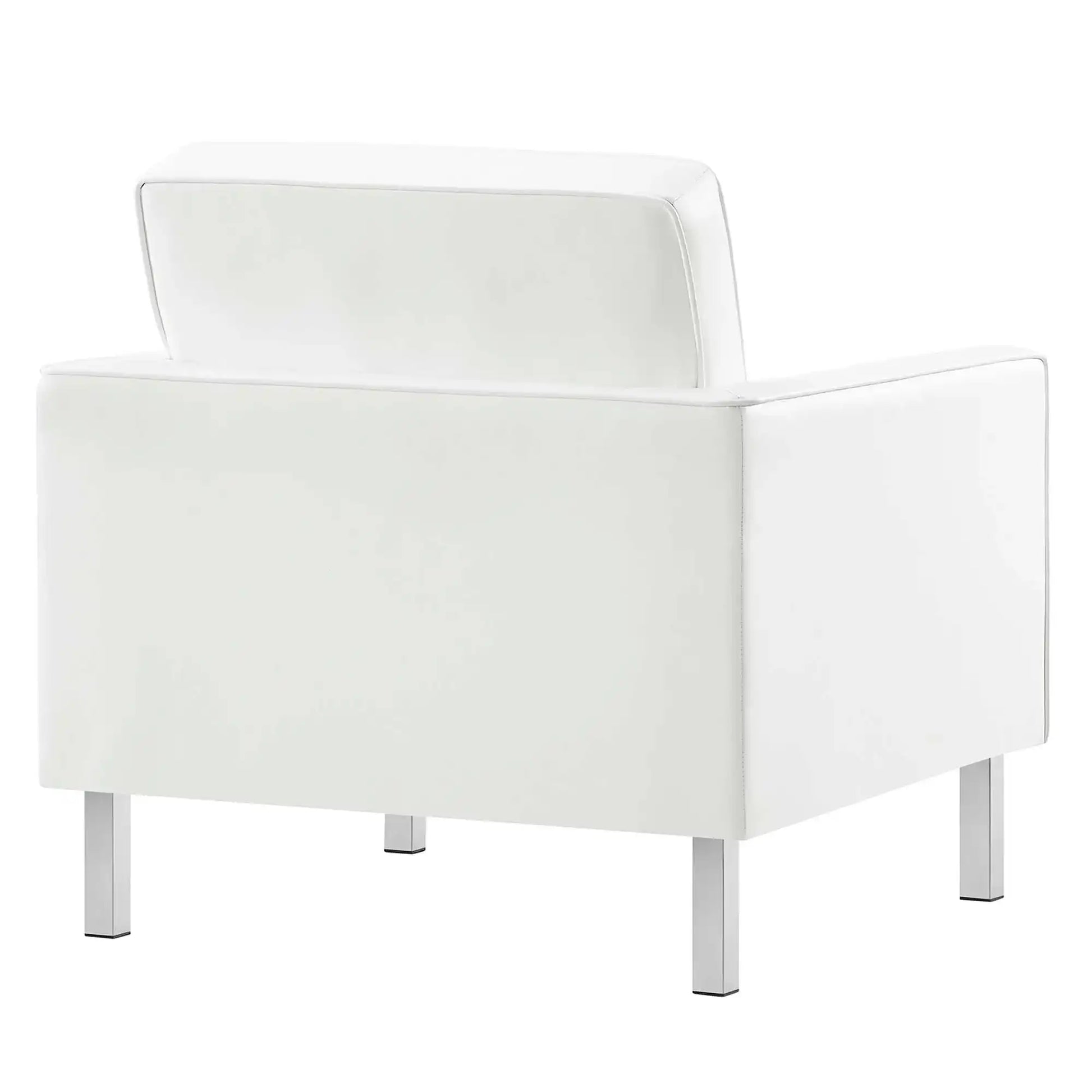 Loft Tufted Vegan Leather Armchairs Set of 2 by Modway - Best Buy Furniture