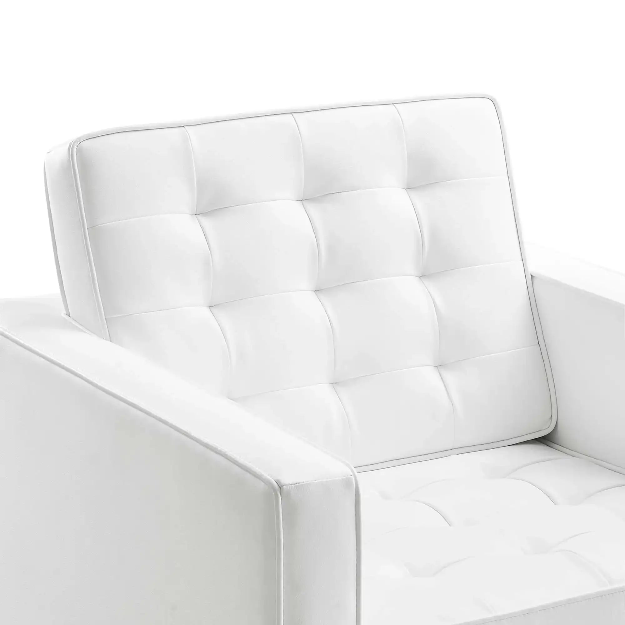 Loft Tufted Vegan Leather Armchairs Set of 2 by Modway - Best Buy Furniture