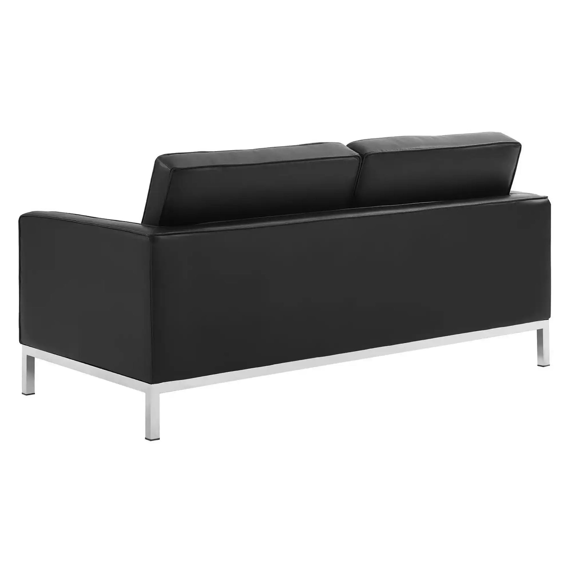 Loft Tufted Upholstered Faux Leather Loveseat and Armchair Set by Modway - Best Buy Furniture