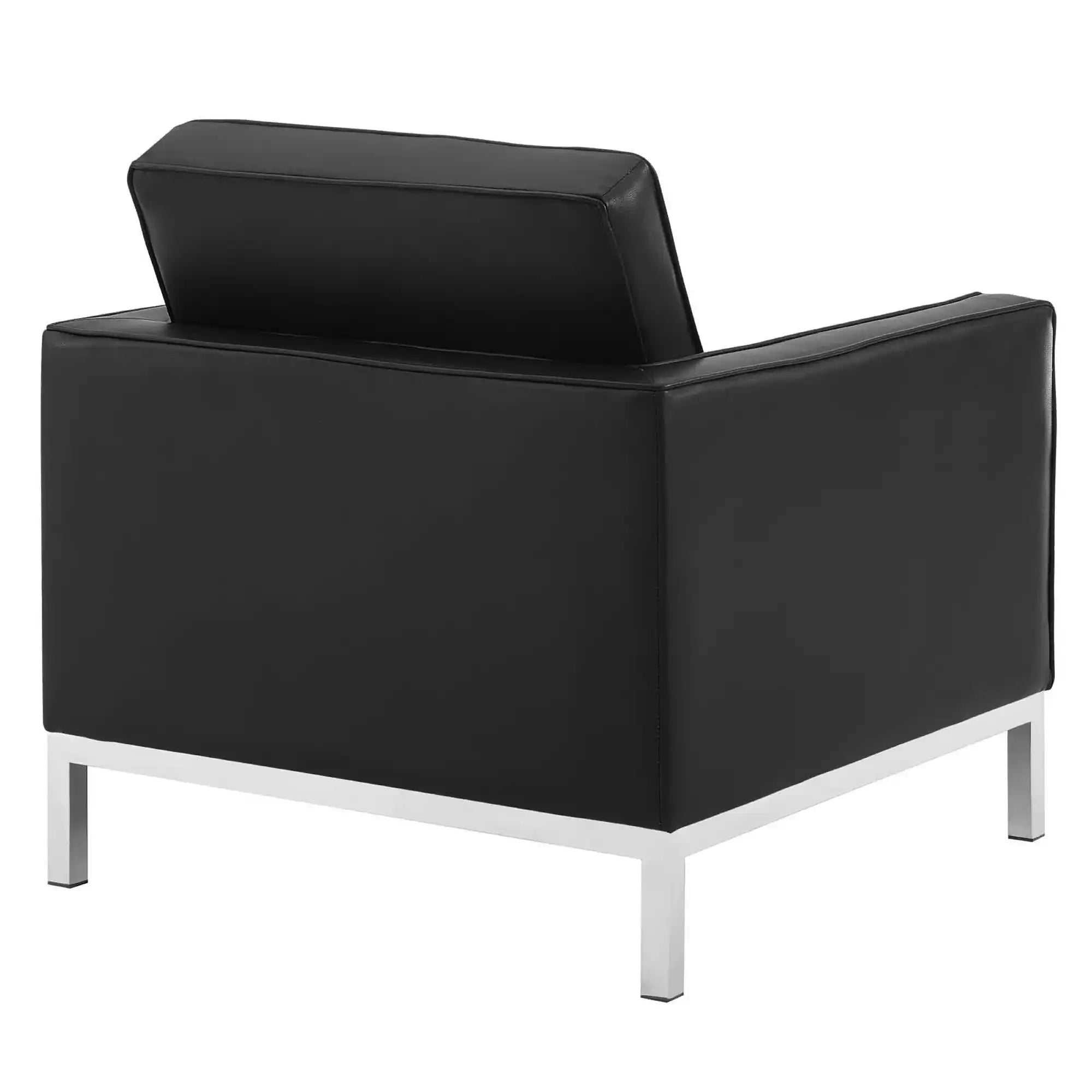 Loft Tufted Upholstered Faux Leather Sofa and Armchair Set by Modway - Best Buy Furniture