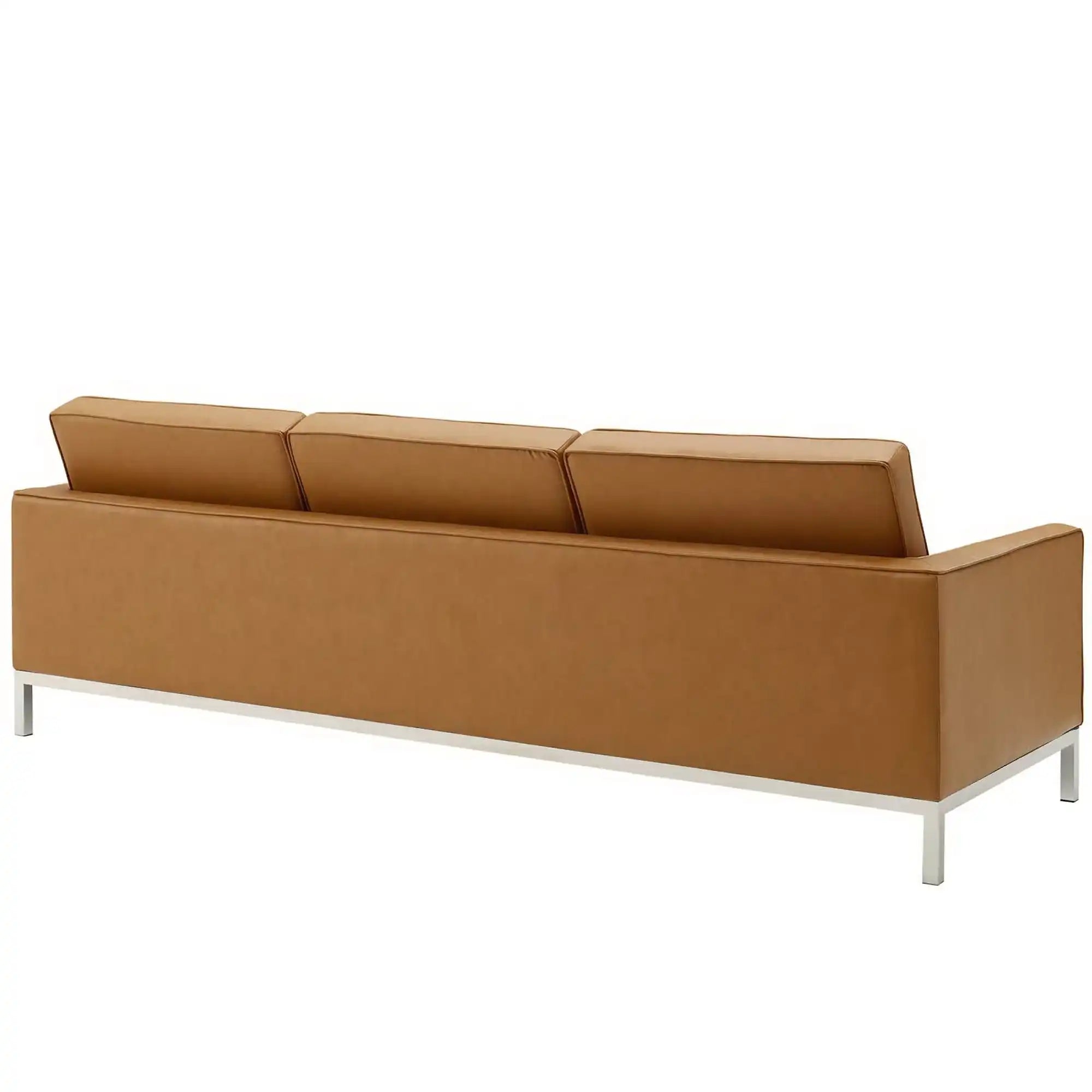 Loft Tufted Upholstered Faux Leather Sofa and Armchair Set by Modway - Best Buy Furniture
