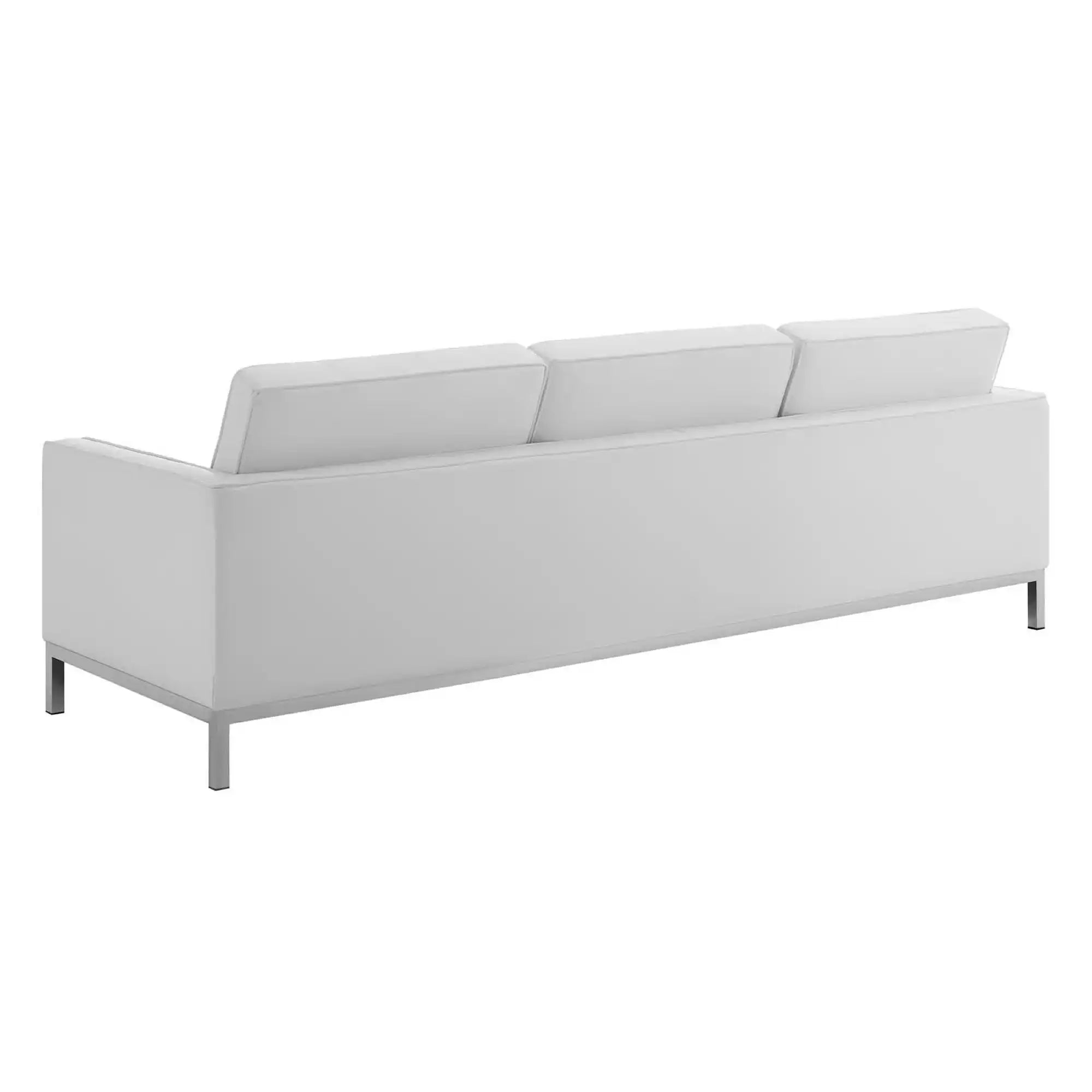 Loft Tufted Upholstered Faux Leather Sofa and Armchair Set by Modway - Best Buy Furniture