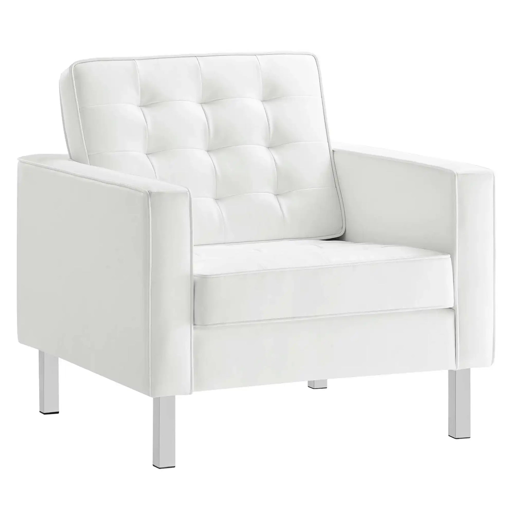 Loft 3-Piece Tufted Vegan Leather Furniture Set by Modway - Best Buy Furniture