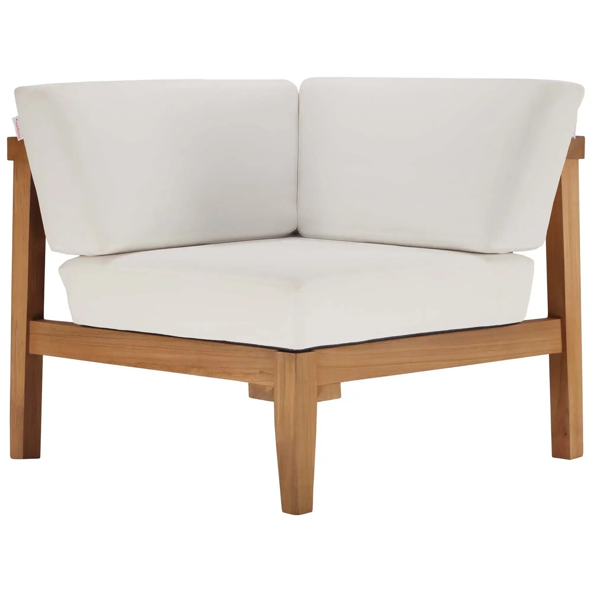 Bayport Outdoor Patio Teak Wood Corner Chair by Modway - Best Buy Furniture
