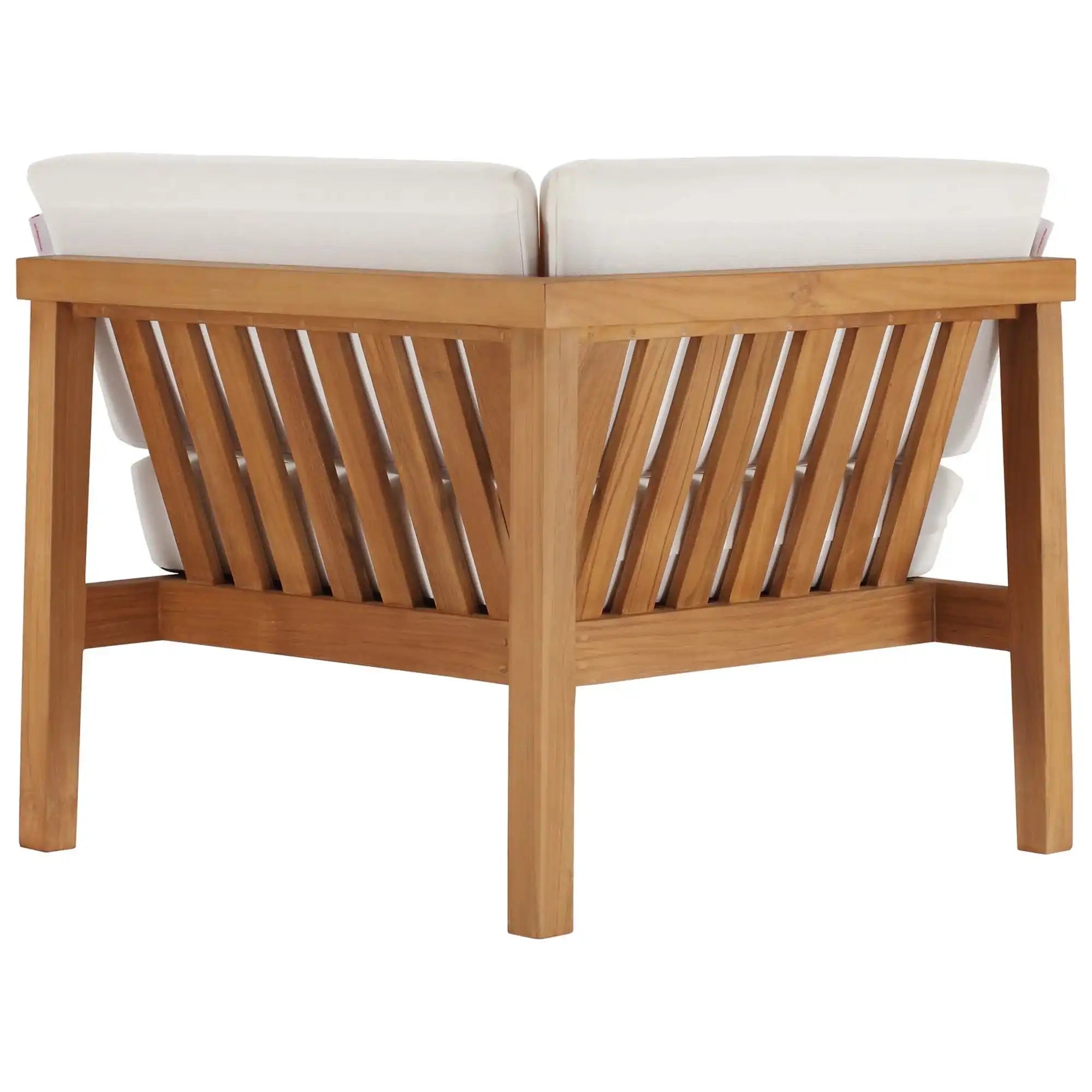 Bayport Outdoor Patio Teak Wood Corner Chair by Modway - Best Buy Furniture