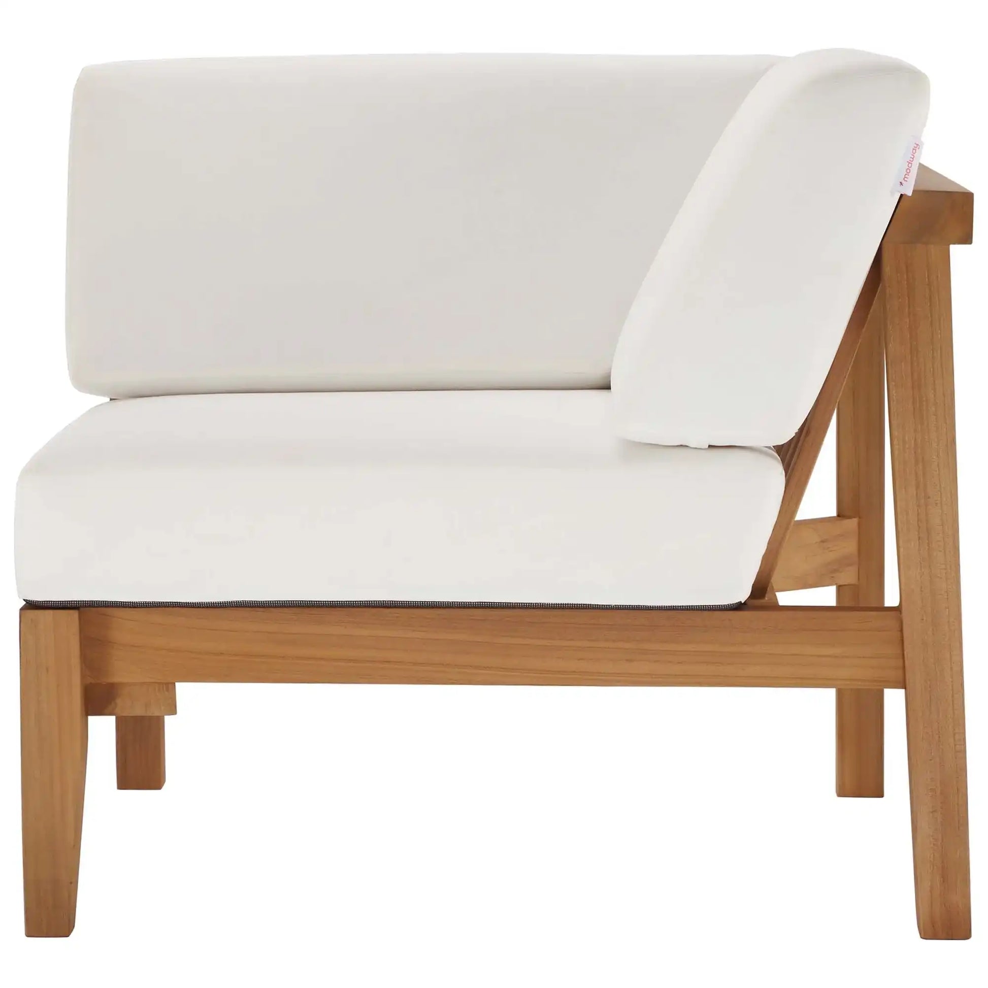 Bayport Outdoor Patio Teak Wood Corner Chair by Modway - Best Buy Furniture