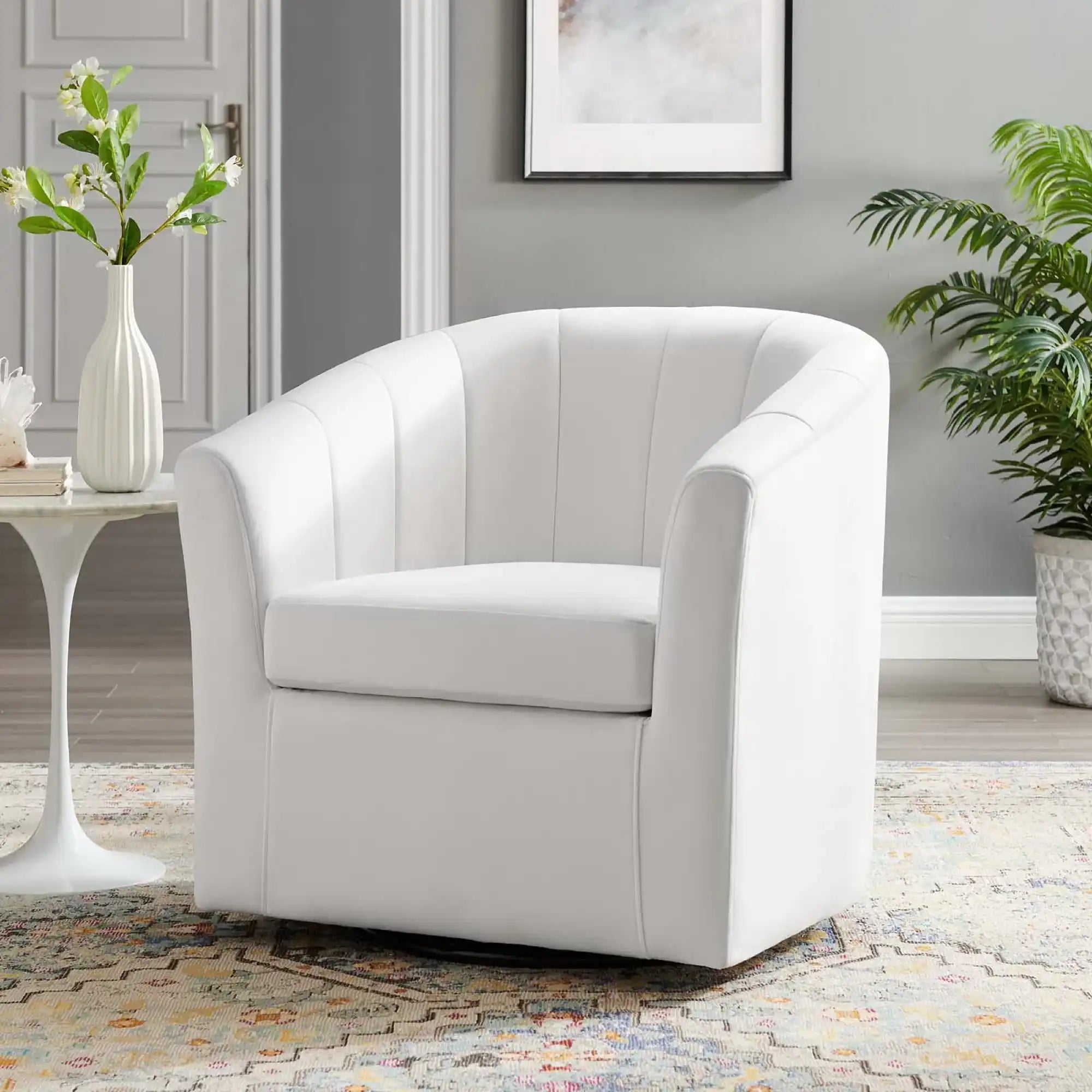 Prospect Performance Velvet Swivel Armchair by Modway - Best Buy Furniture