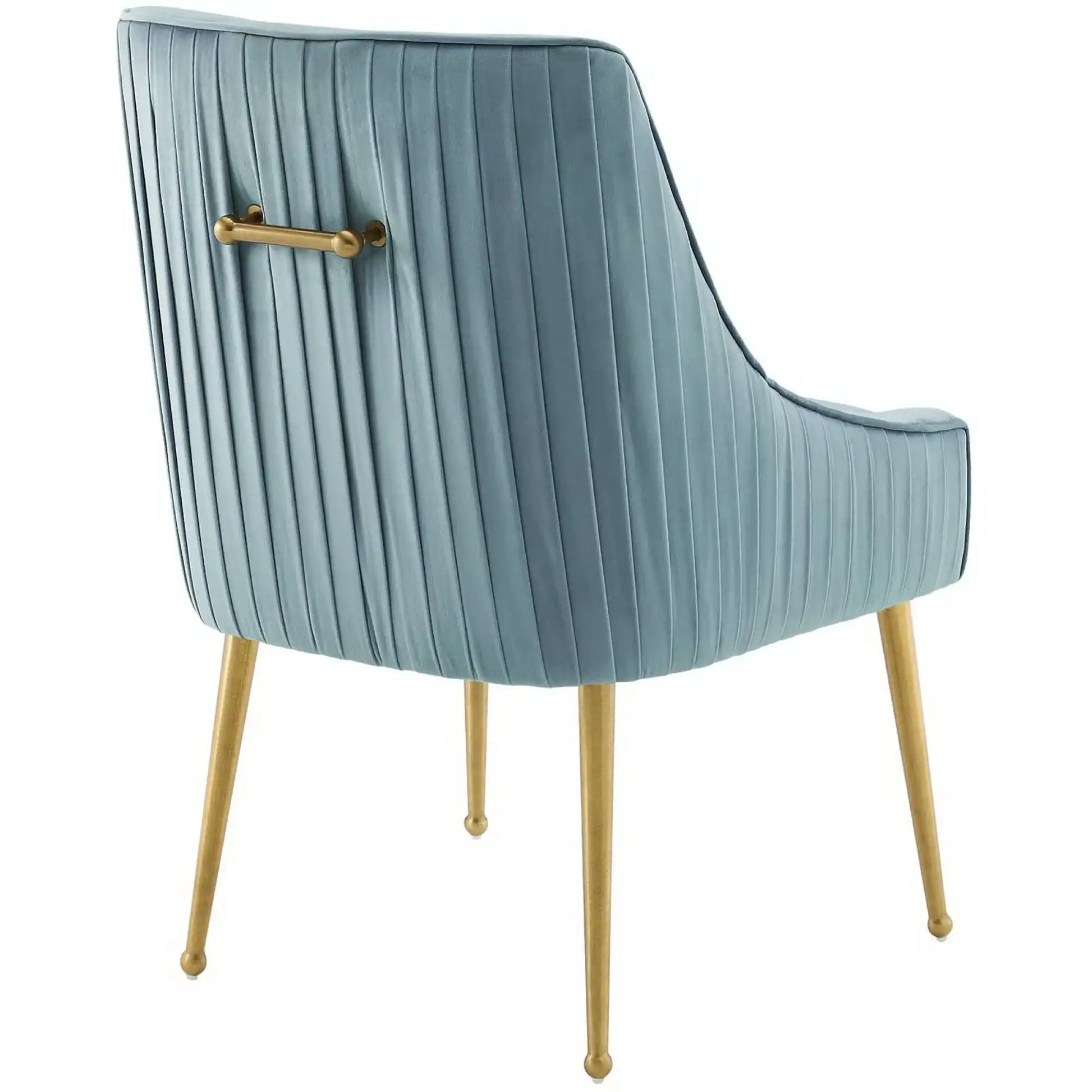 Discern Pleated Back Upholstered Performance Velvet Dining Chair Set of 2 by Modway - Best Buy Furniture