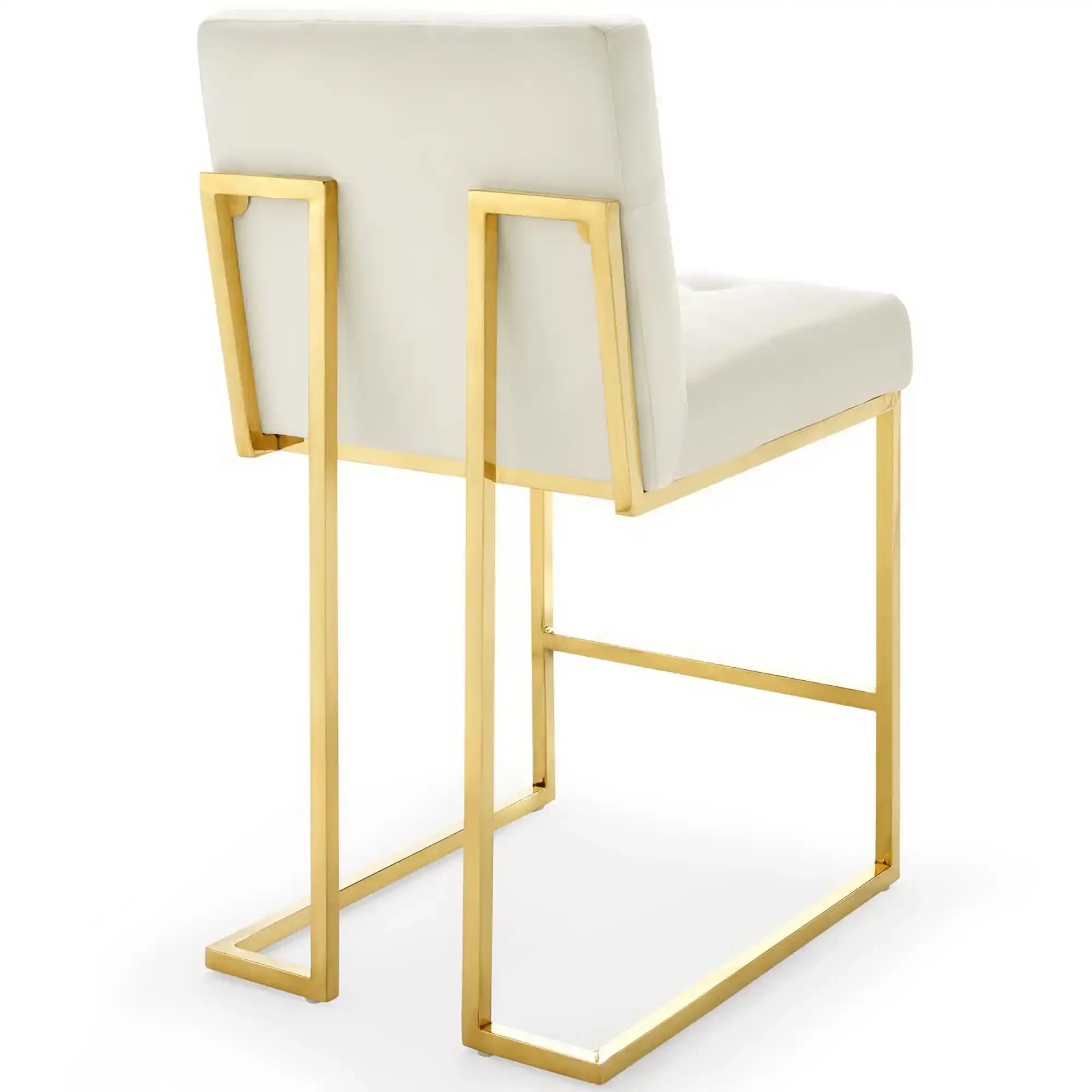 Privy Gold Stainless Steel Performance Velvet Counter Stool Set of 2 by Modway - Best Buy Furniture