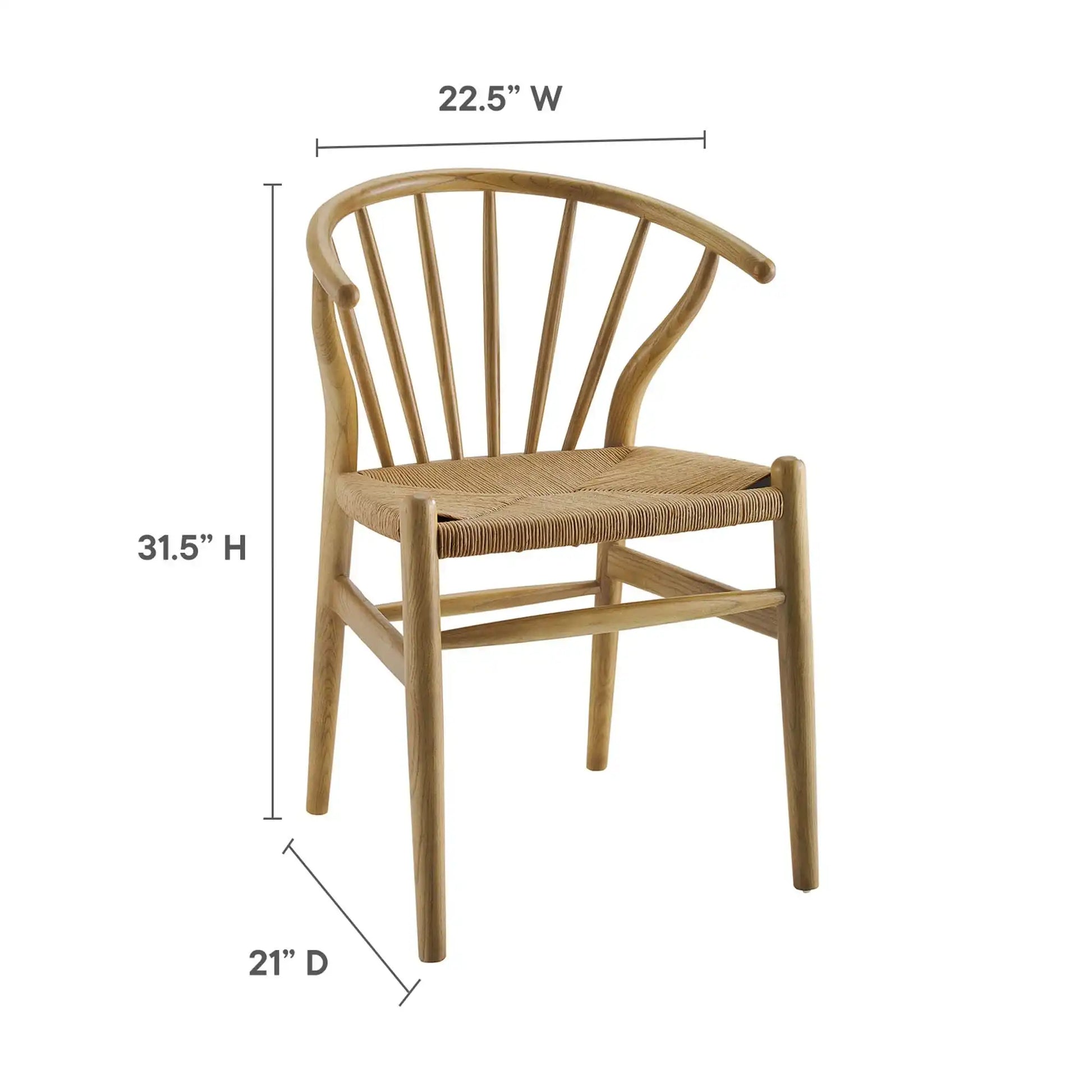 Flourish Spindle Wood Dining Side Chair Set of 2 by Modway - Best Buy Furniture