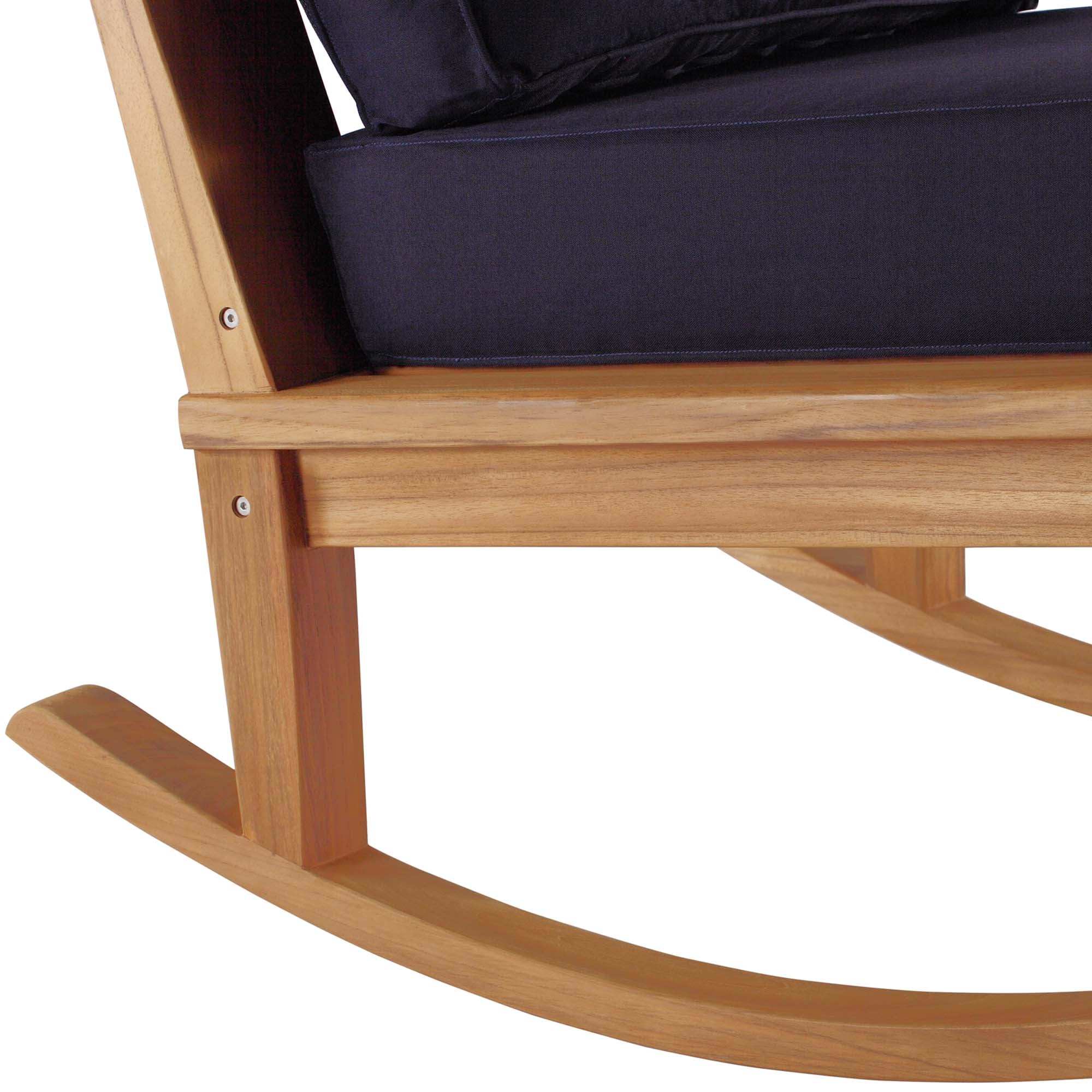Marina Outdoor Patio Teak Rocking Chair by Modway - Best Buy Furniture