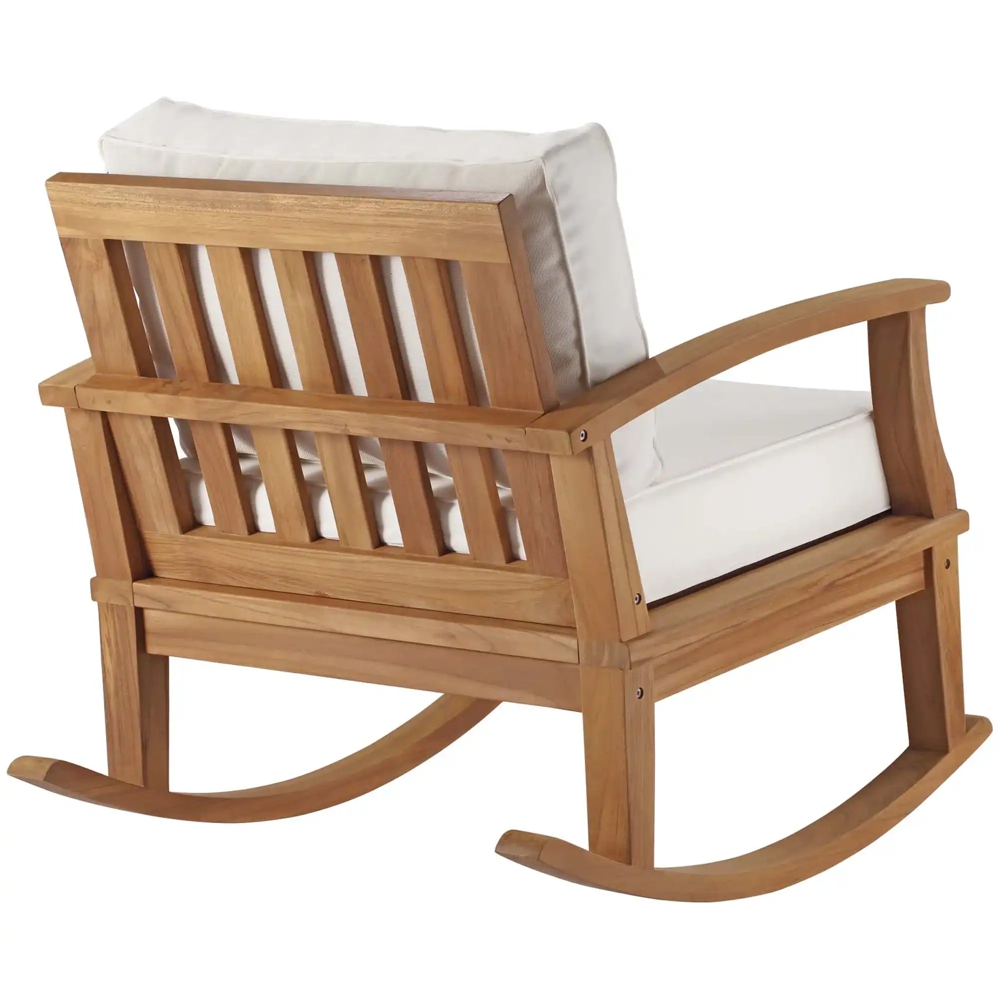 Marina Outdoor Patio Teak Rocking Chair by Modway - Best Buy Furniture