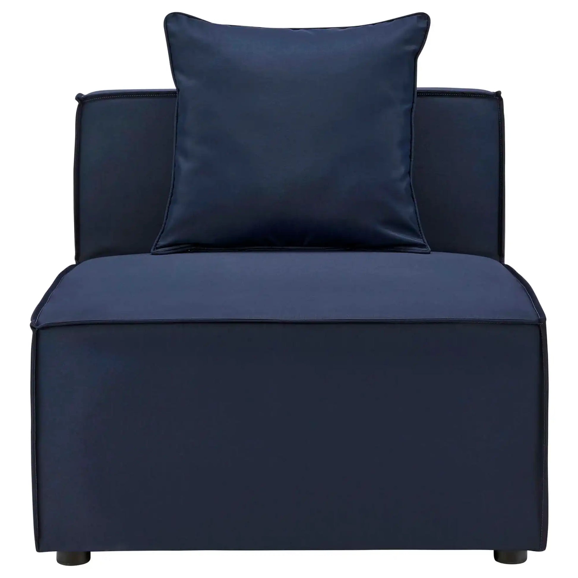 Saybrook Outdoor Patio Upholstered Sectional Sofa Armless Chair by Modway - Best Buy Furniture