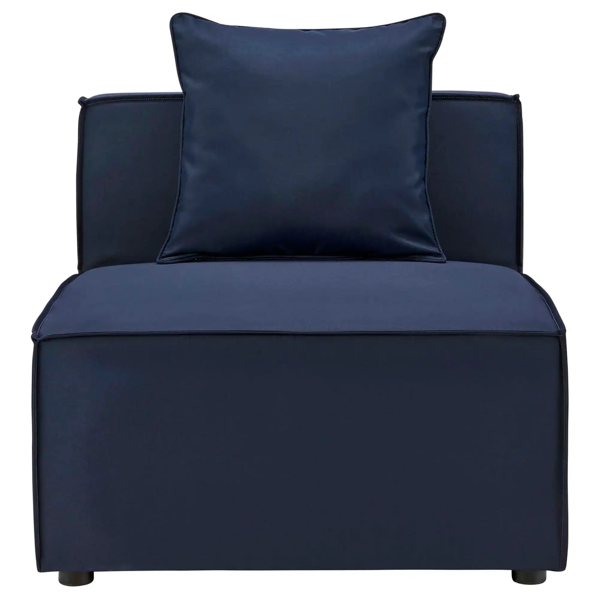 Saybrook Outdoor Patio Upholstered Sectional Sofa Armless Chair by Modway - Best Buy Furniture