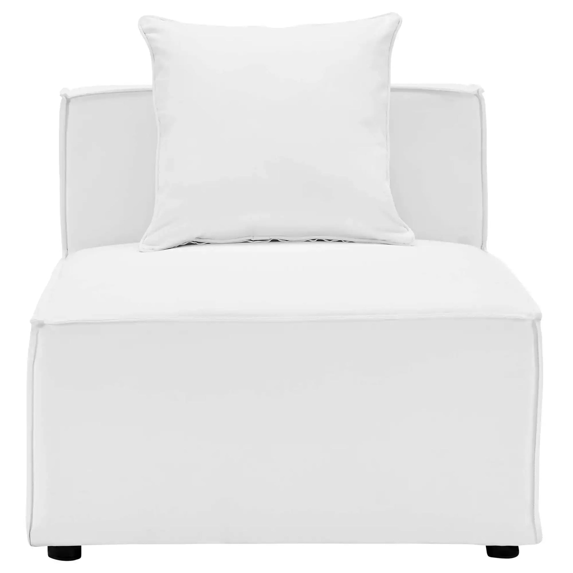 Saybrook Outdoor Patio Upholstered Sectional Sofa Armless Chair by Modway - Best Buy Furniture