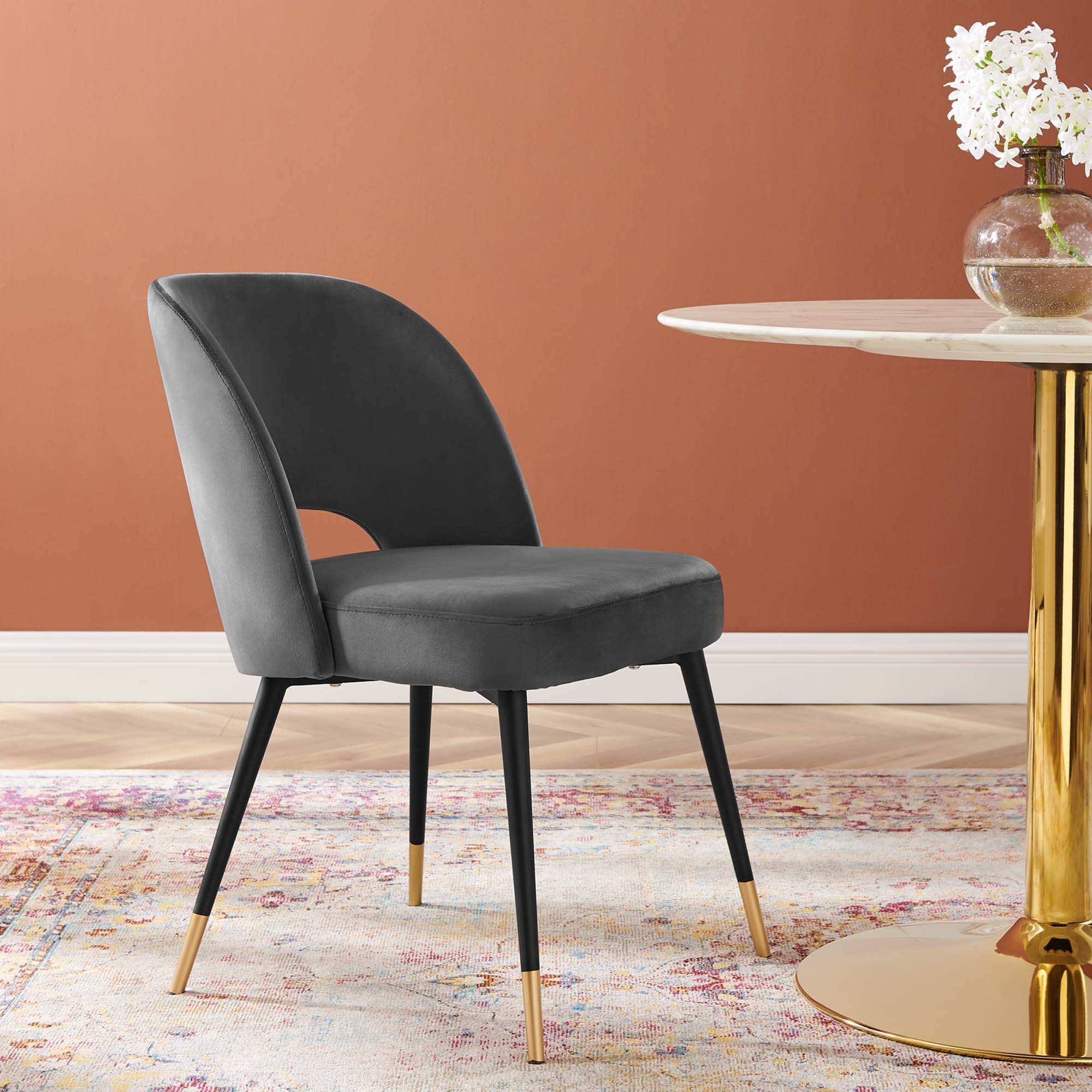 Rouse Performance Velvet Dining Side Chair by Modway - Best Buy Furniture
