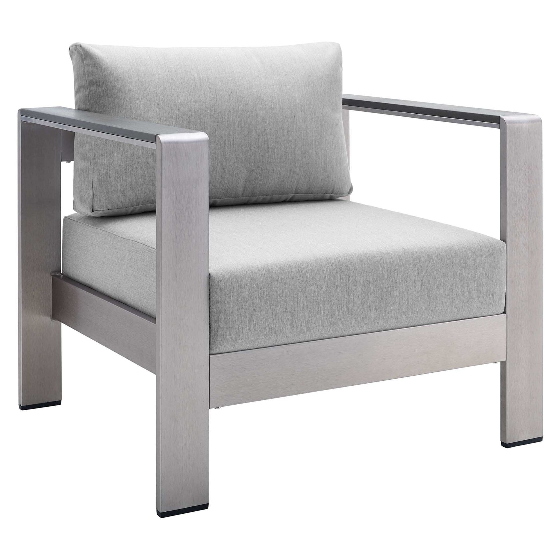 Shore Sunbrella� Fabric Aluminum Outdoor Patio Armchair by Modway - Best Buy Furniture
