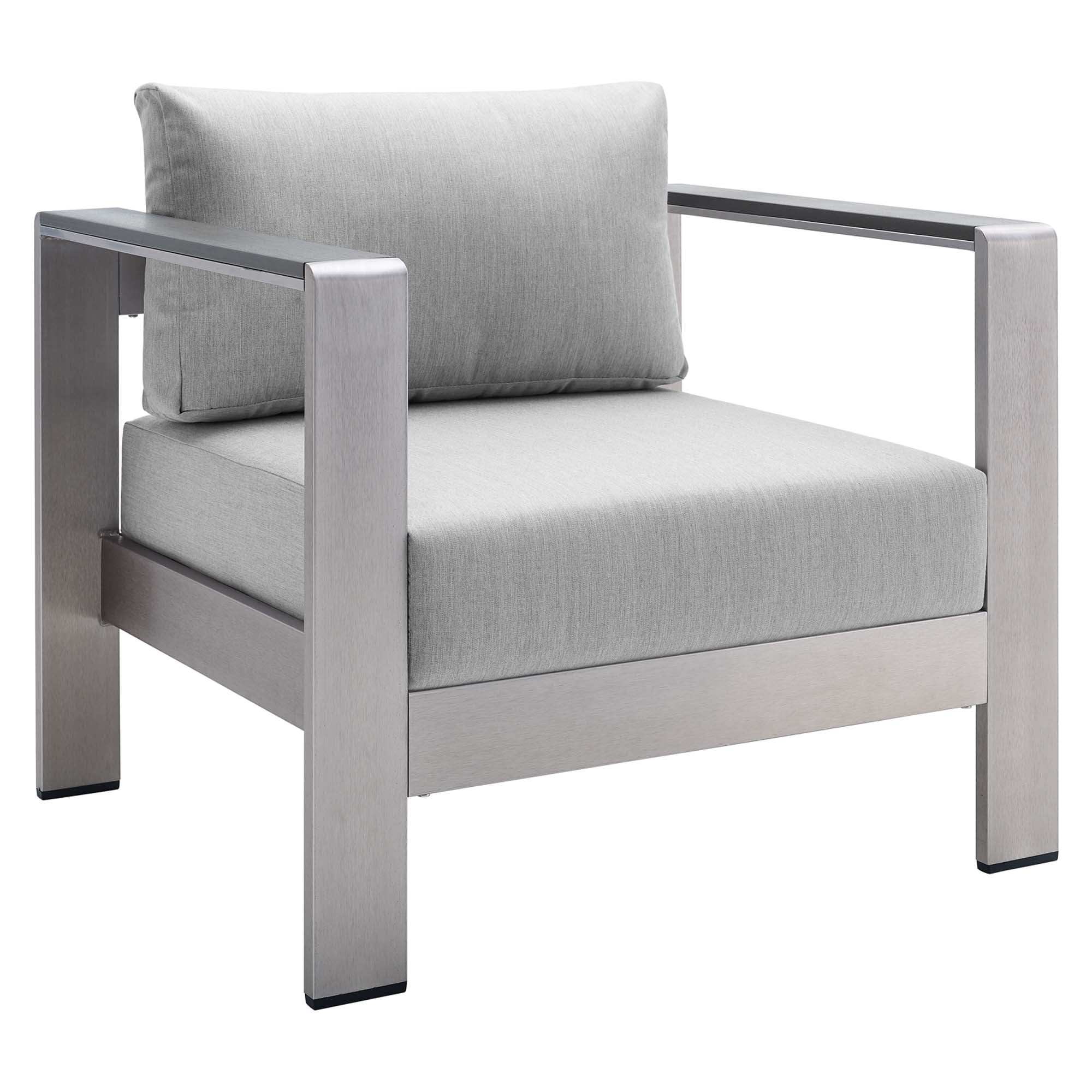 Shore Sunbrella� Fabric Aluminum Outdoor Patio Armchair by Modway - Best Buy Furniture