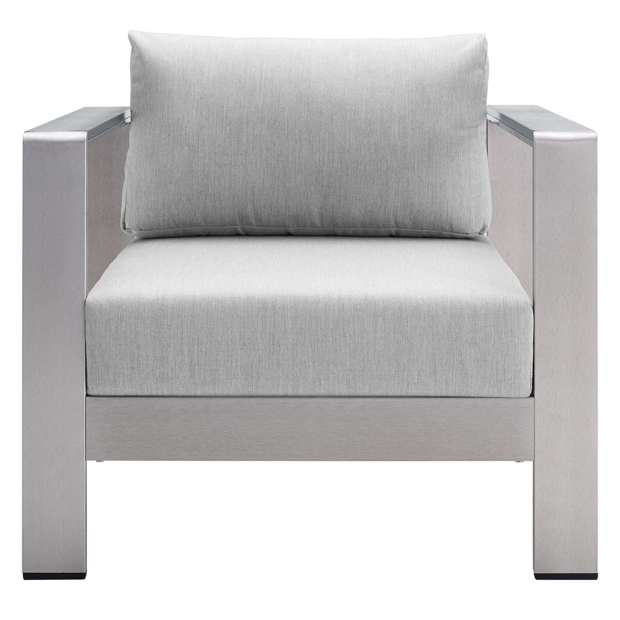Shore Sunbrella� Fabric Aluminum Outdoor Patio Armchair by Modway - Best Buy Furniture