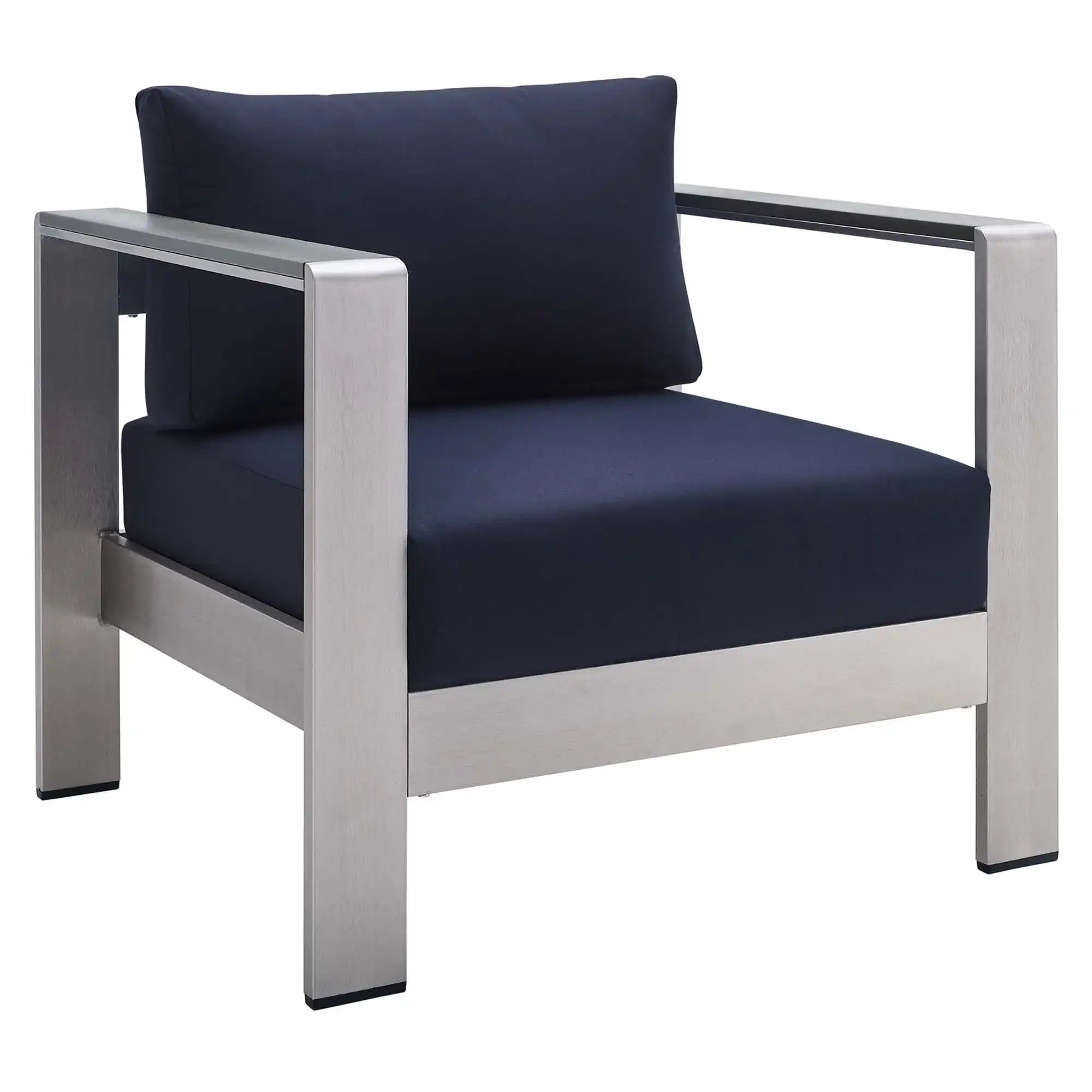 Shore Sunbrella� Fabric Aluminum Outdoor Patio Armchair by Modway - Best Buy Furniture