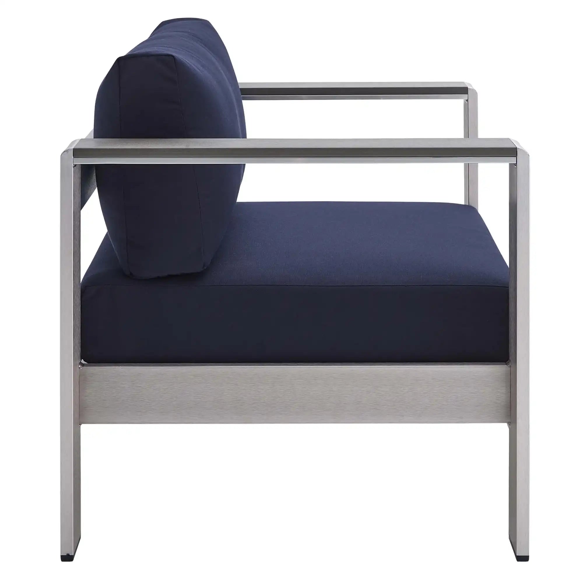 Shore Sunbrella� Fabric Aluminum Outdoor Patio Armchair by Modway - Best Buy Furniture