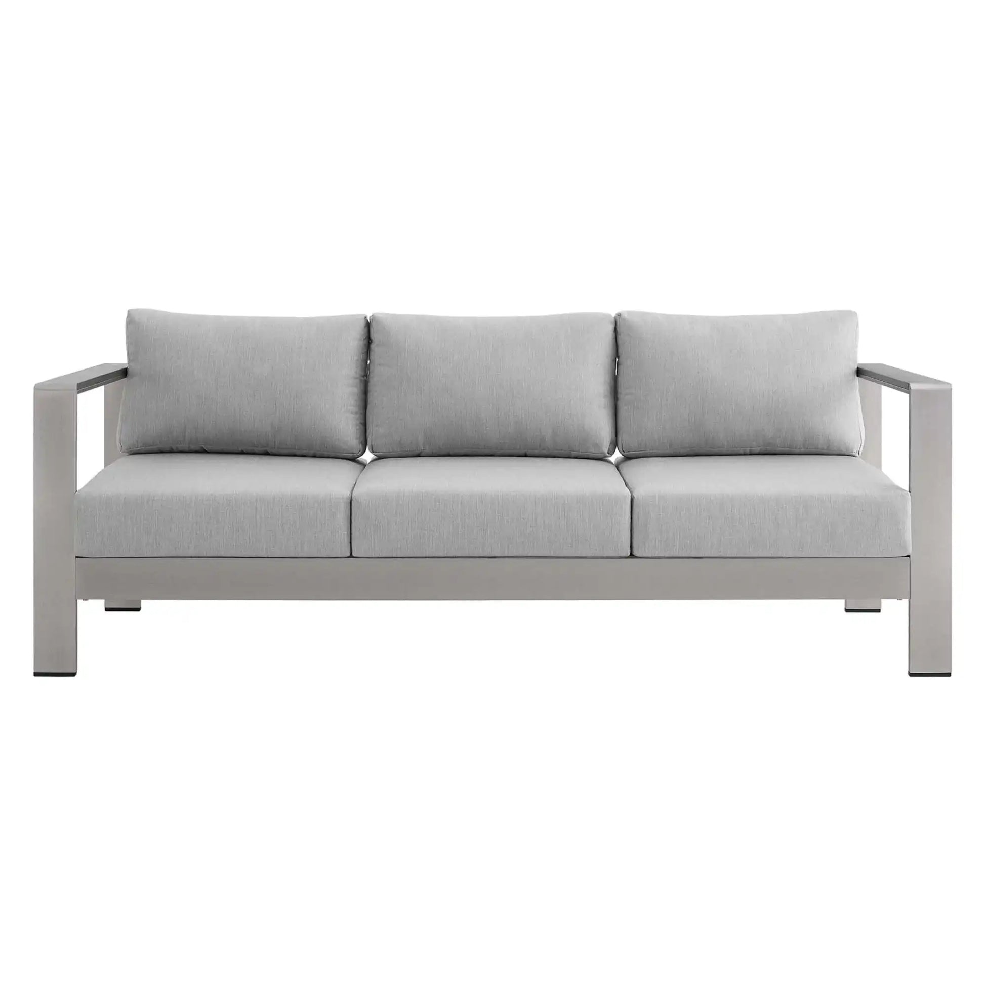 Shore Sunbrella� Fabric Aluminum Outdoor Patio Sofa by Modway - Best Buy Furniture