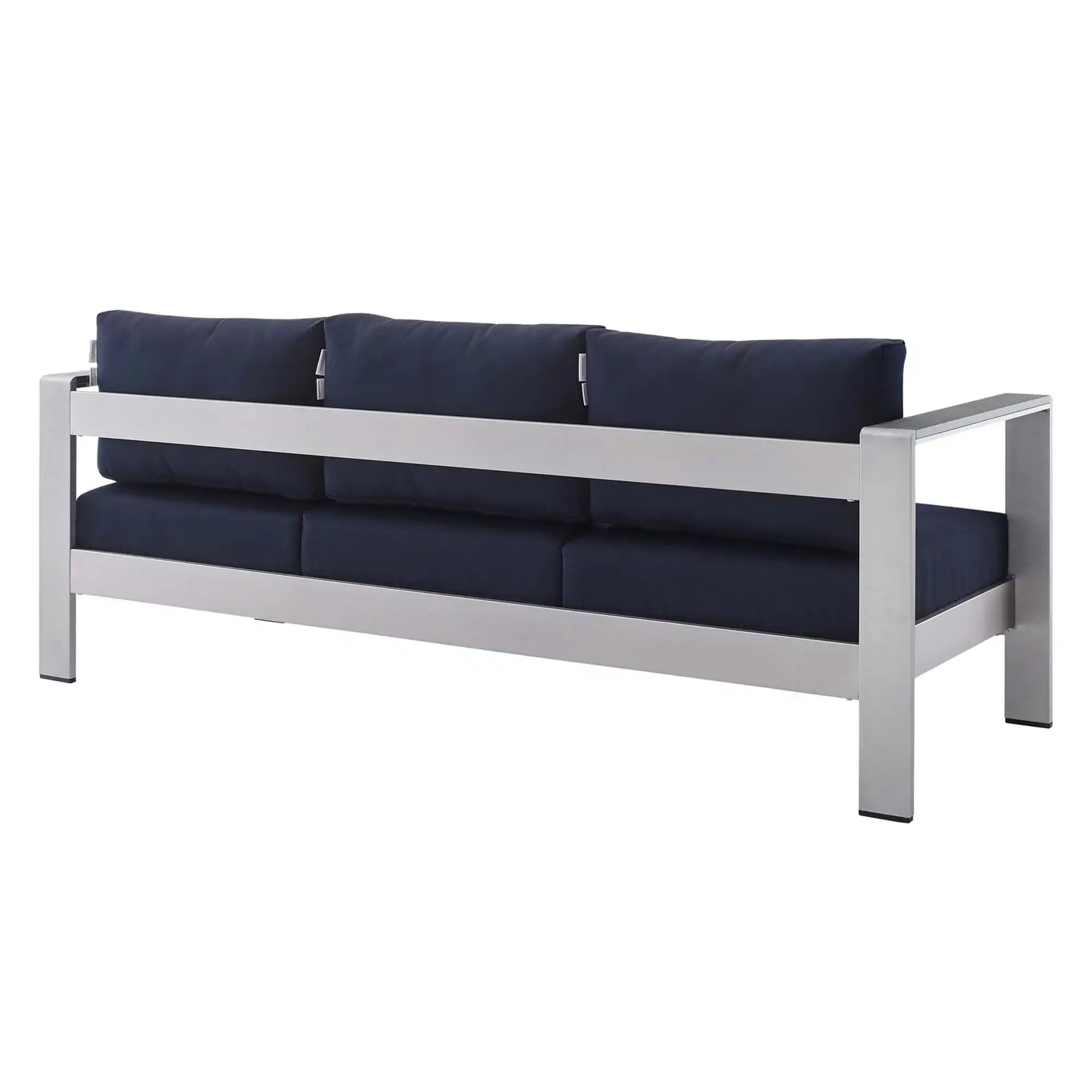 Shore Sunbrella� Fabric Aluminum Outdoor Patio Sofa by Modway - Best Buy Furniture