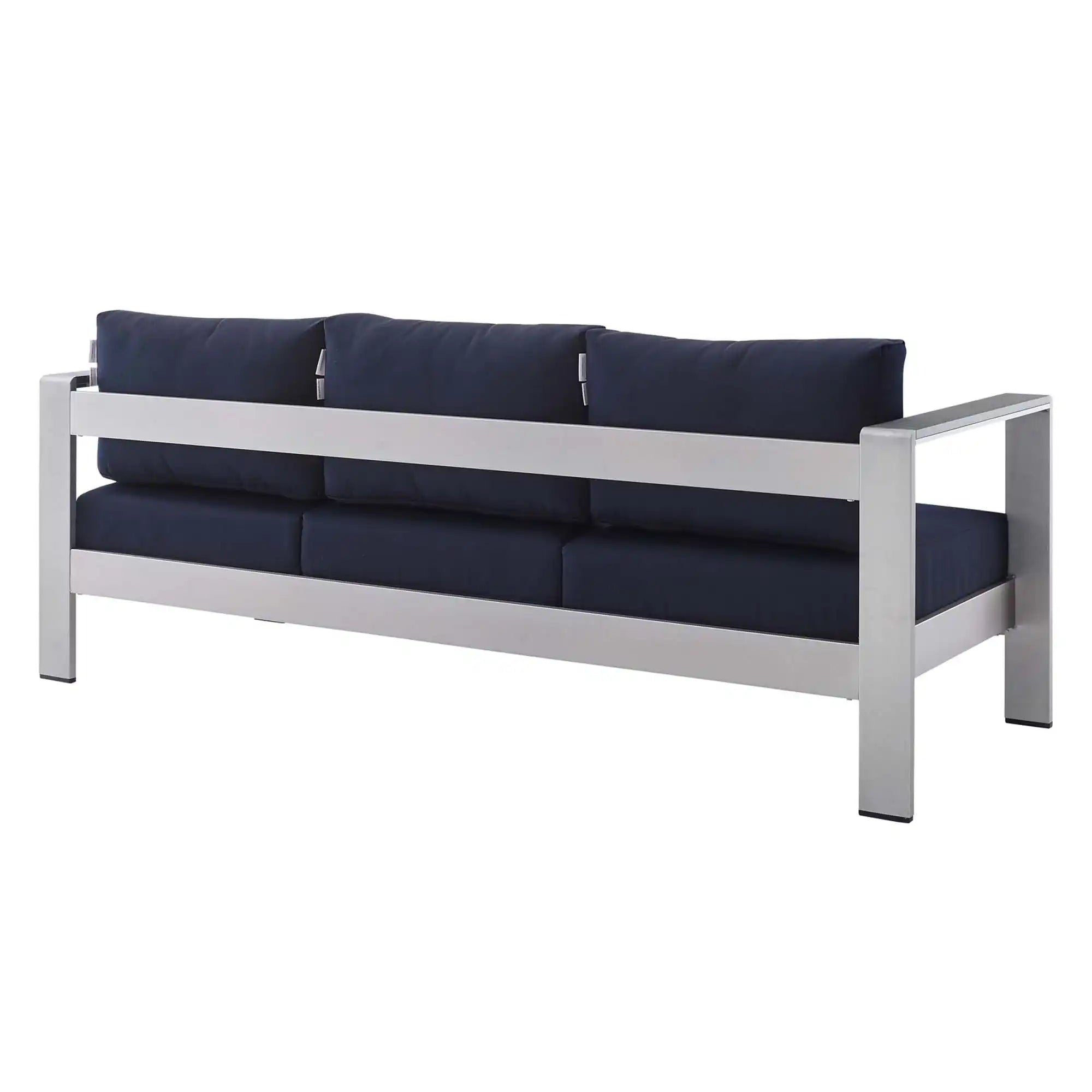 Shore Sunbrella� Fabric Aluminum Outdoor Patio Sofa by Modway - Best Buy Furniture