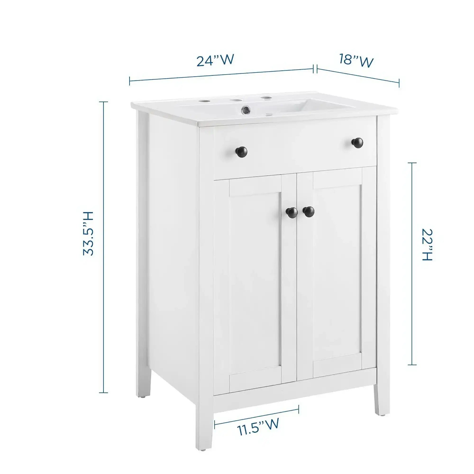 Nantucket 24" Bathroom Vanity by Modway - Best Buy Furniture