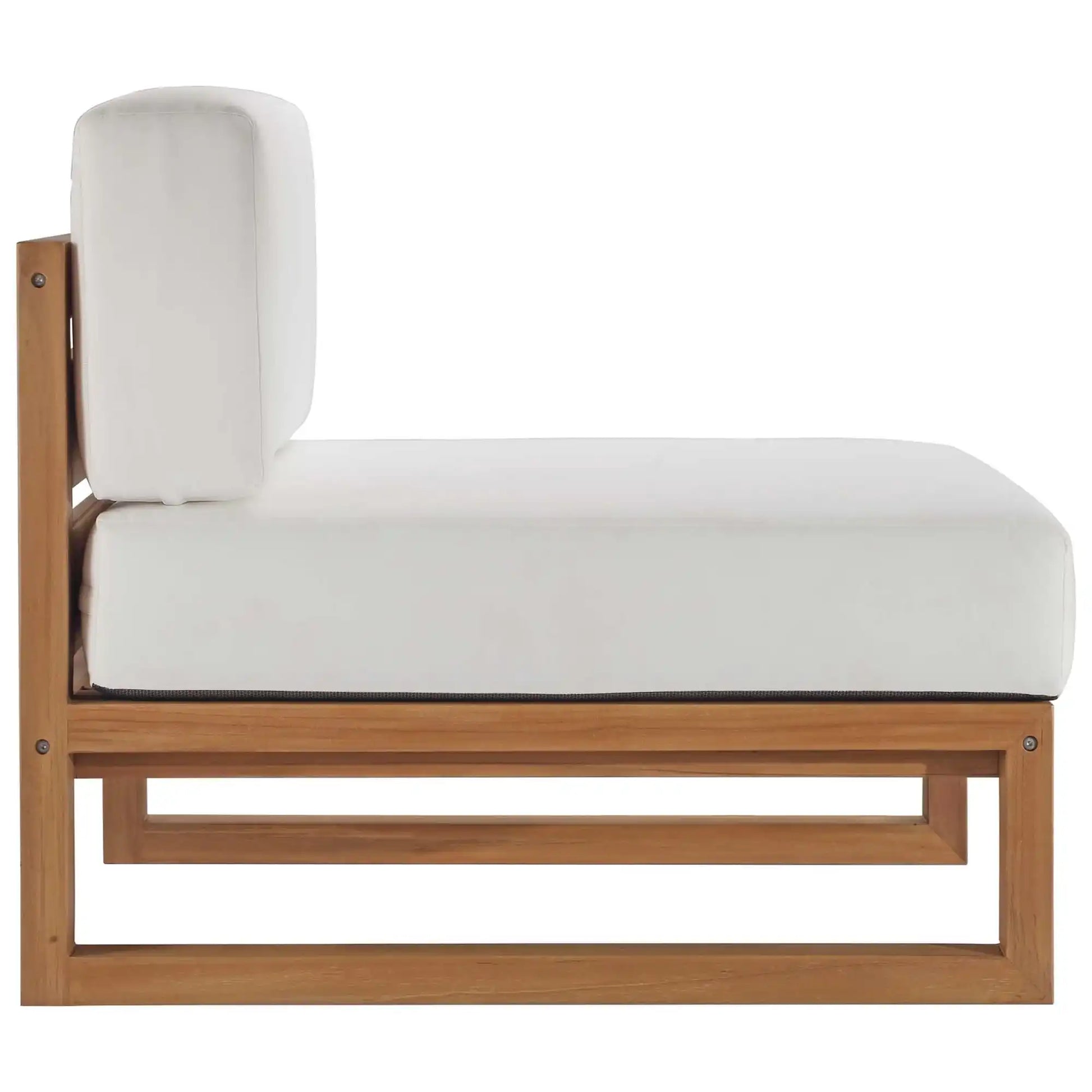 Upland 3-Piece Outdoor Patio Teak Wood Sectional Sofa Set by Modway - Best Buy Furniture