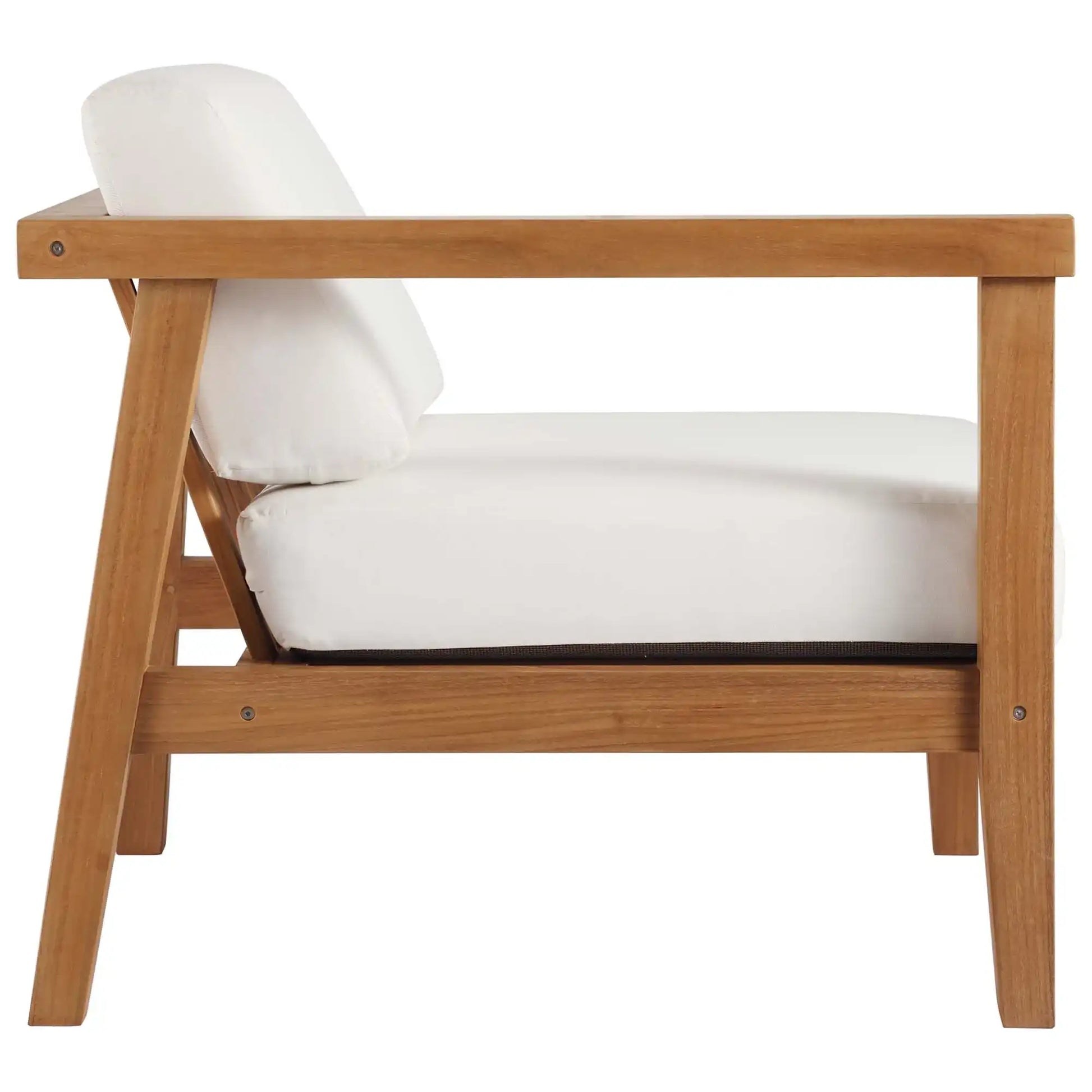 Bayport 3-Piece Outdoor Patio Teak Wood Sectional Sofa Set by Modway - Best Buy Furniture