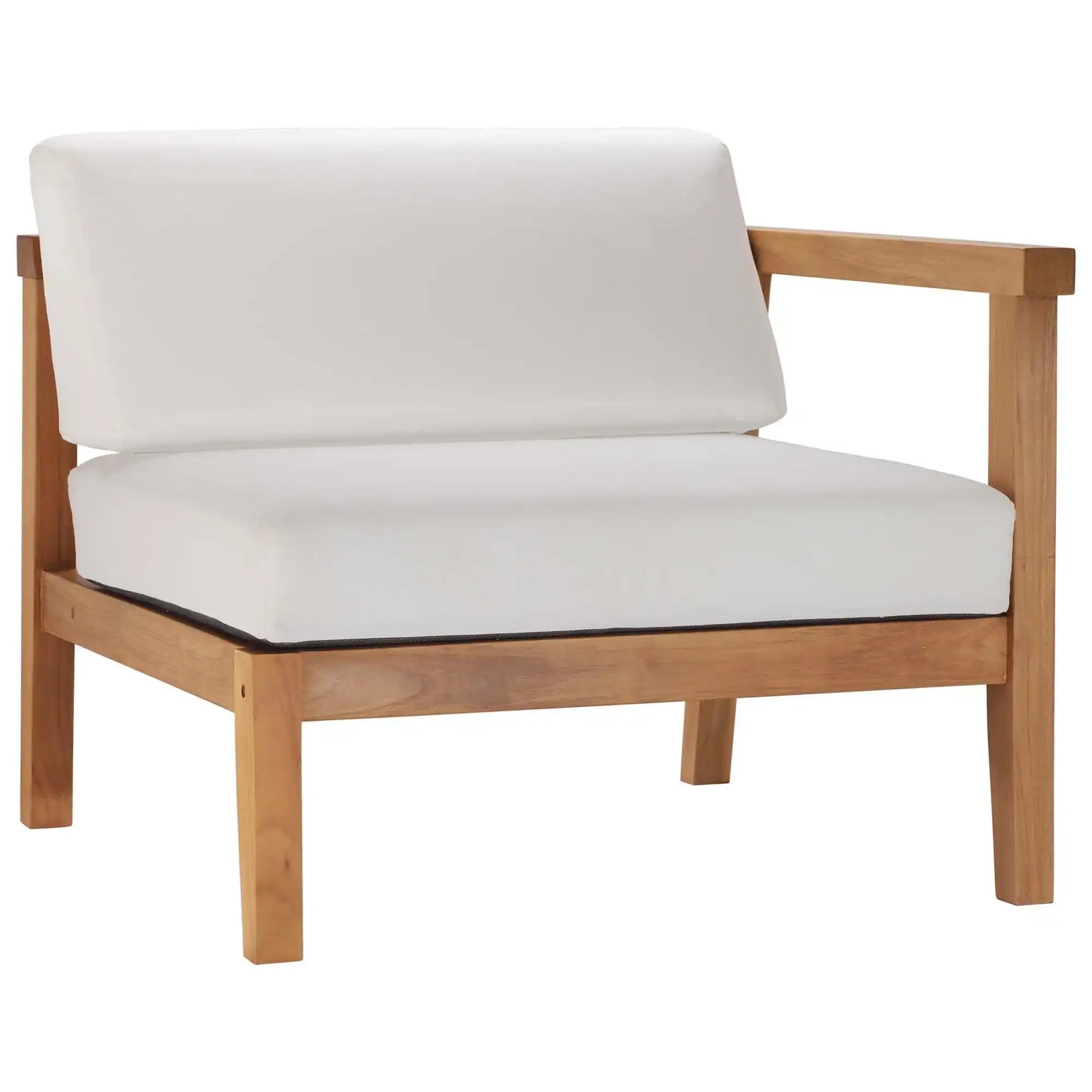Bayport 3-Piece Outdoor Patio Teak Wood Sectional Sofa Set by Modway - Best Buy Furniture