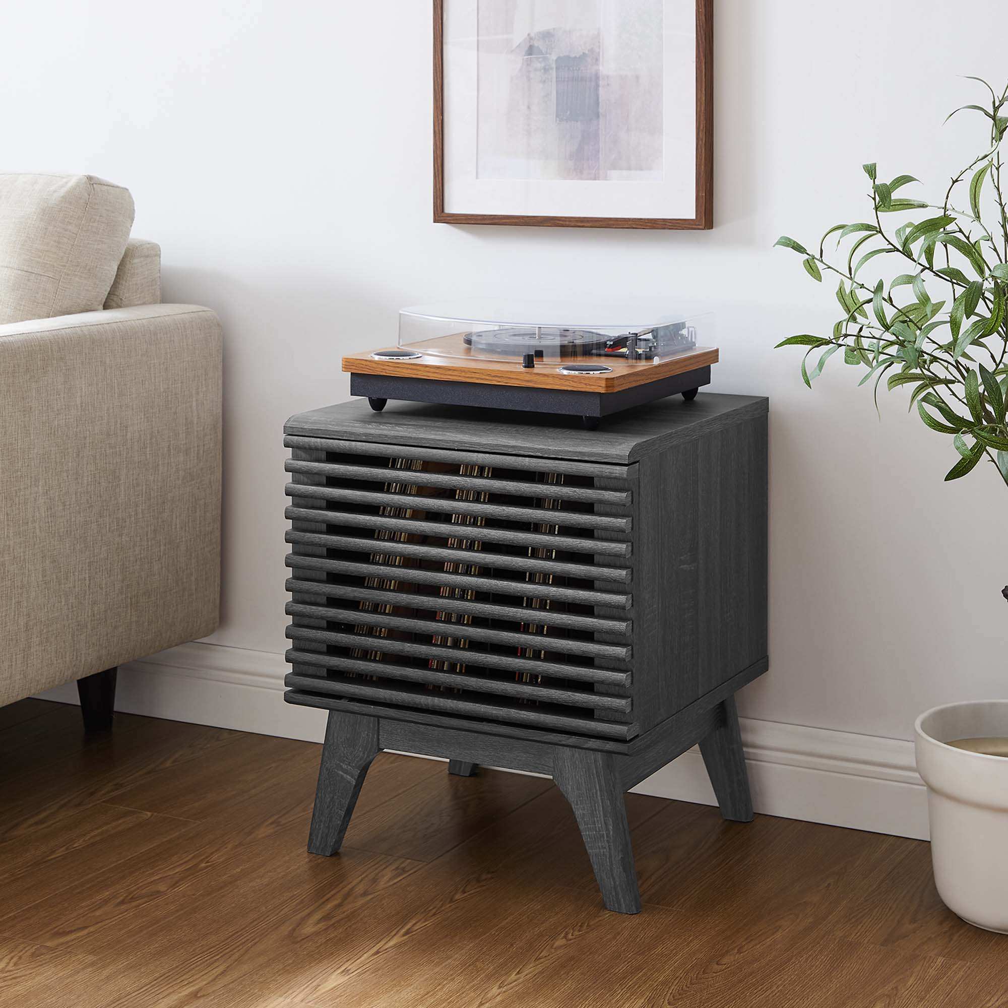 Render Vinyl Record Display Stand by Modway - Best Buy Furniture