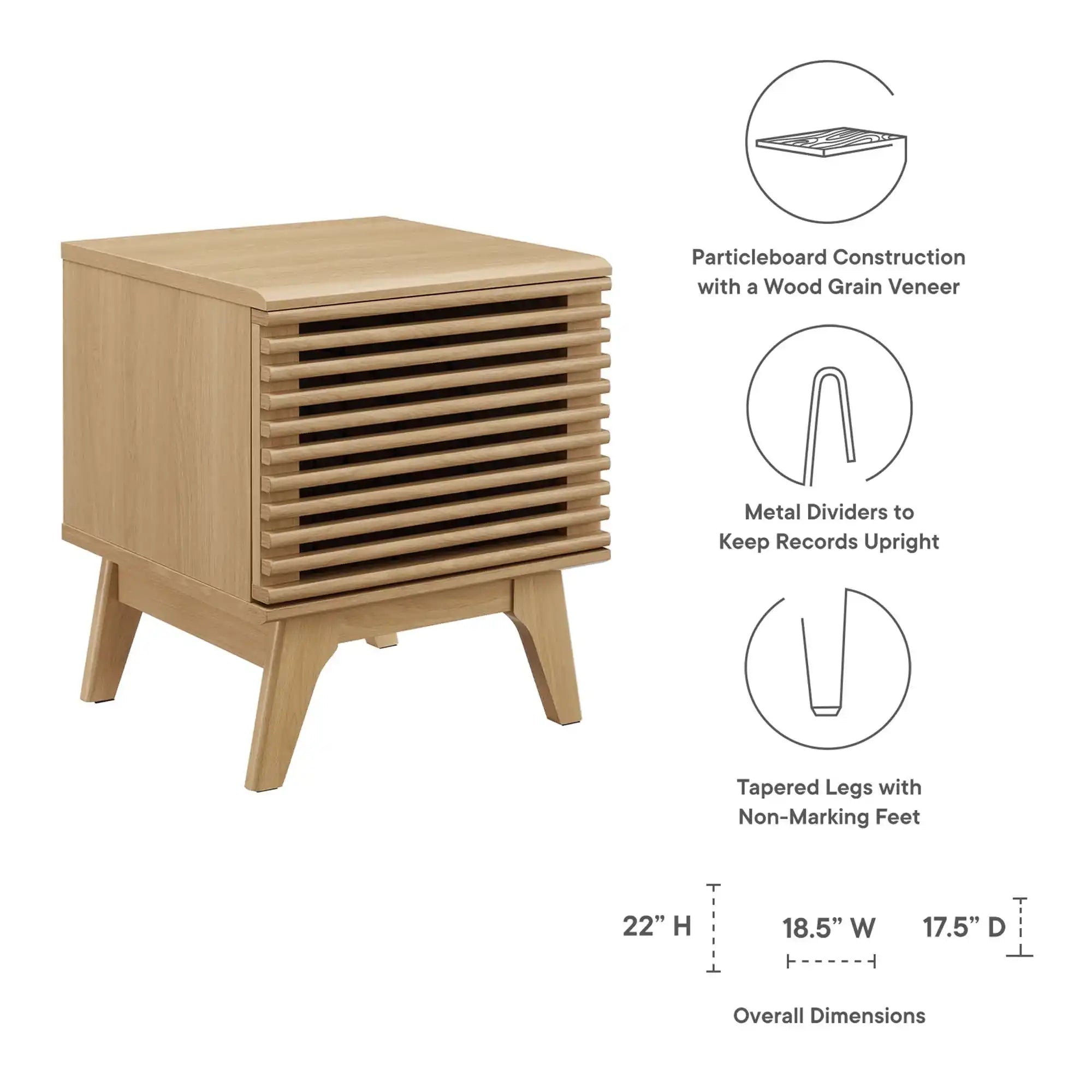 Render Vinyl Record Display Stand by Modway - Best Buy Furniture