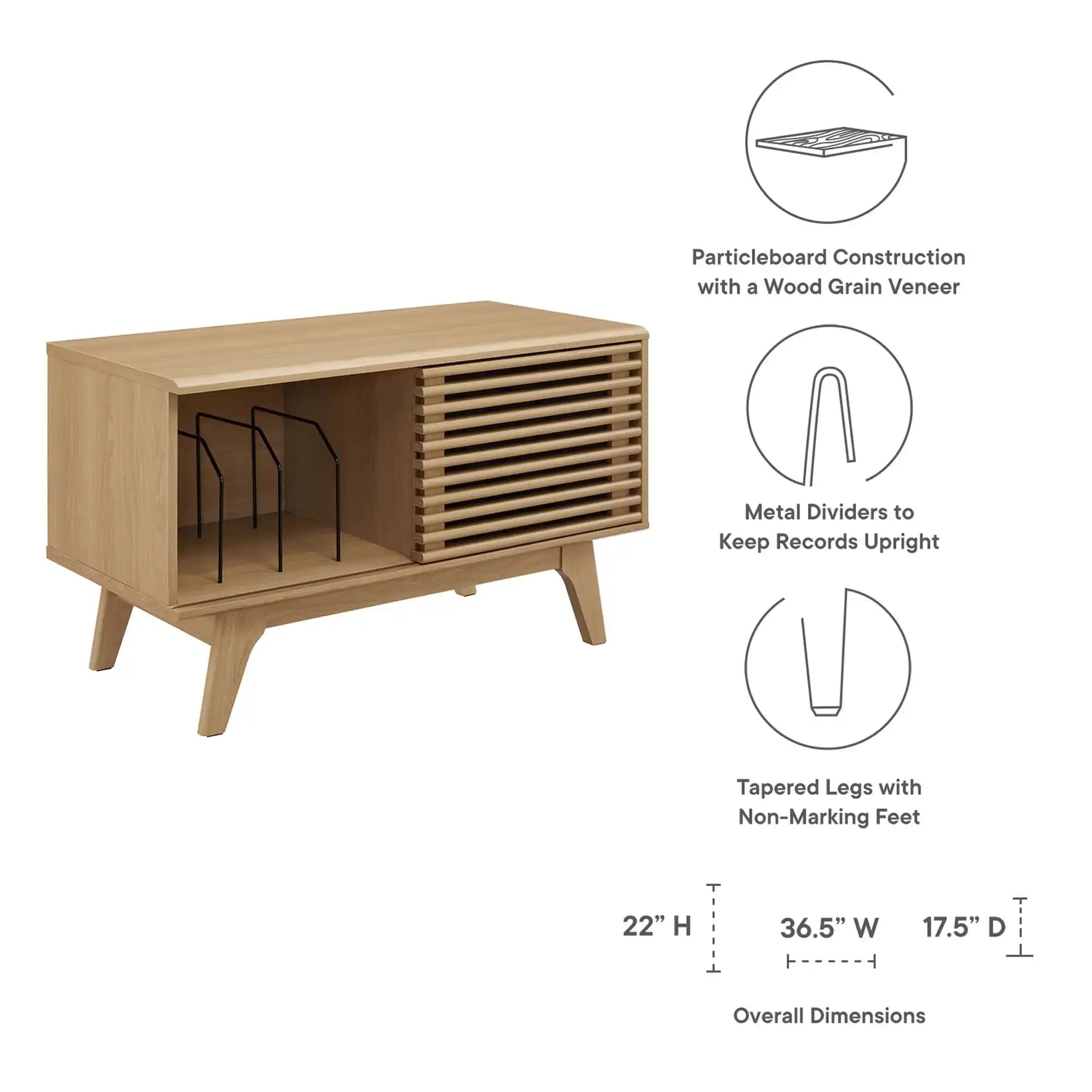 Render Vinyl Record Display Stand by Modway - Best Buy Furniture