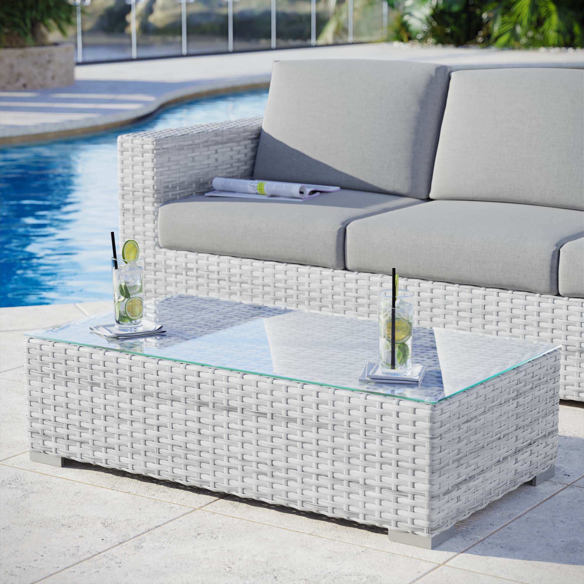 Convene Outdoor Patio Coffee Table by Modway - Best Buy Furniture