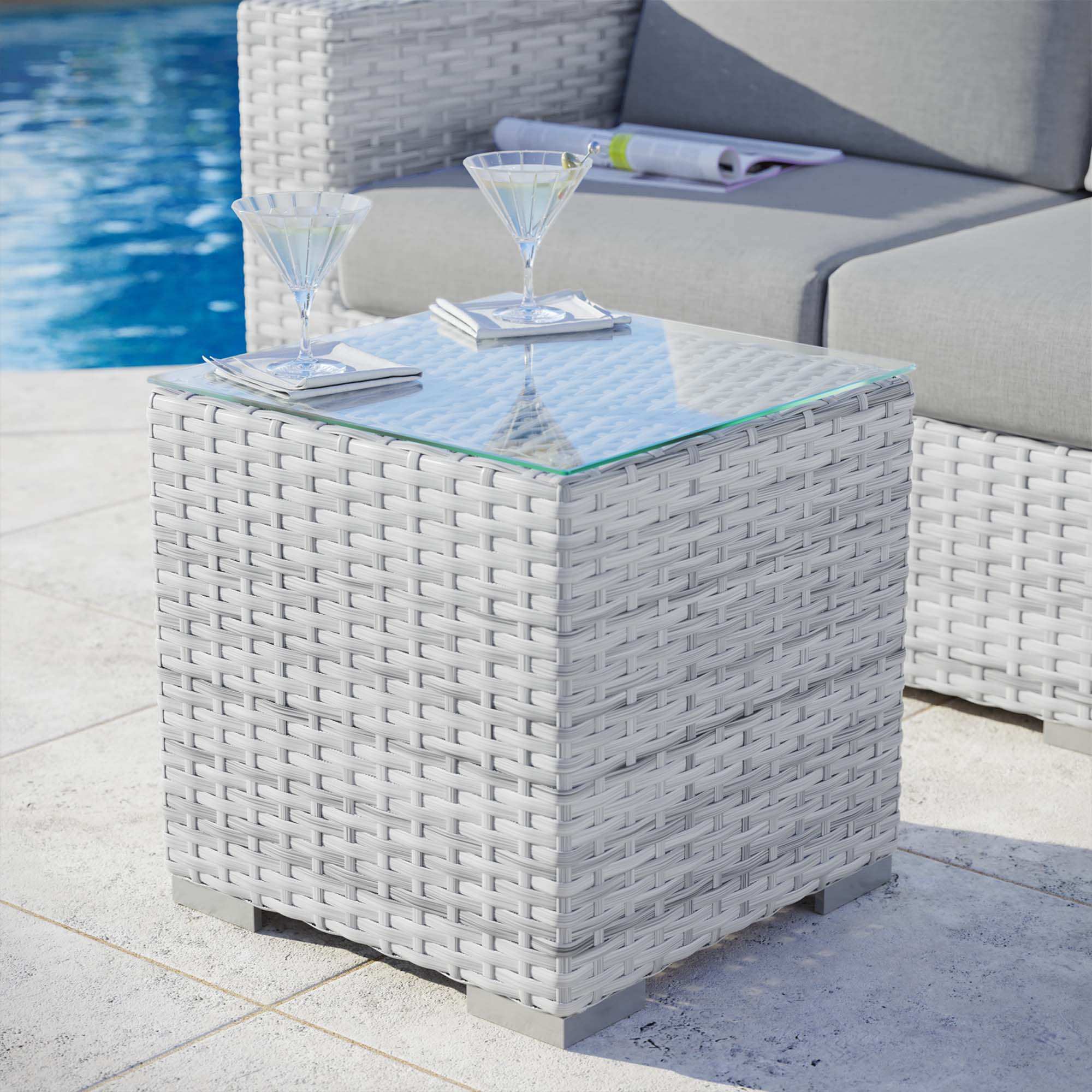 Convene Outdoor Patio Side Table by Modway - Best Buy Furniture