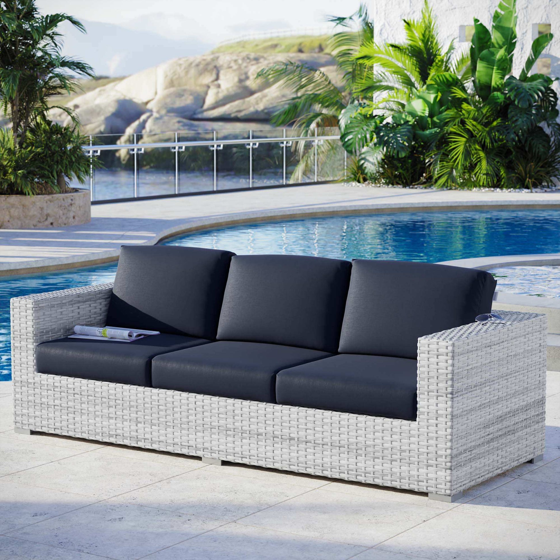 Convene Outdoor Patio Sofa by Modway - Best Buy Furniture