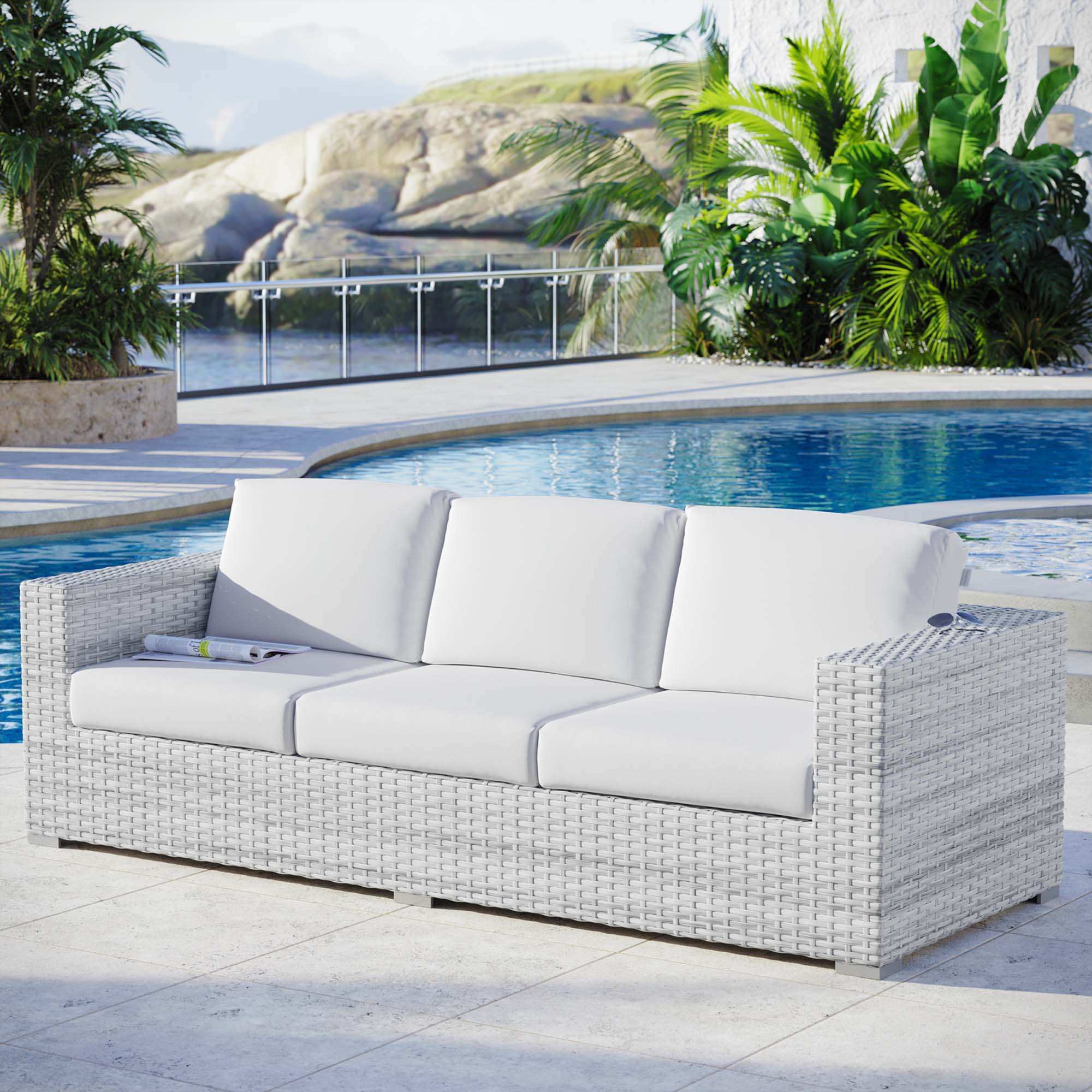 Convene Outdoor Patio Sofa by Modway - Best Buy Furniture