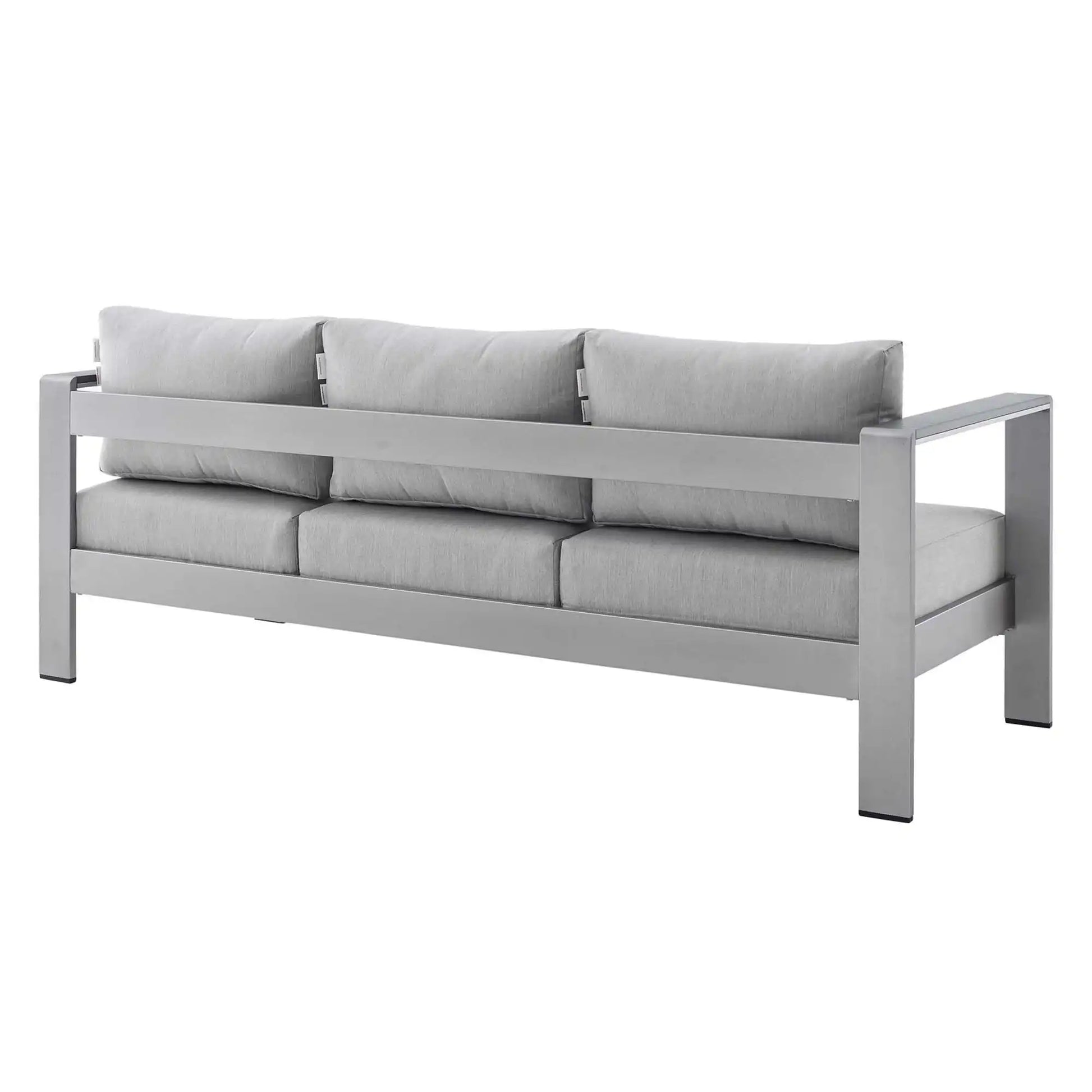 Shore 7 Piece Sunbrella� Fabric Outdoor Patio Aluminum Set by Modway - Best Buy Furniture