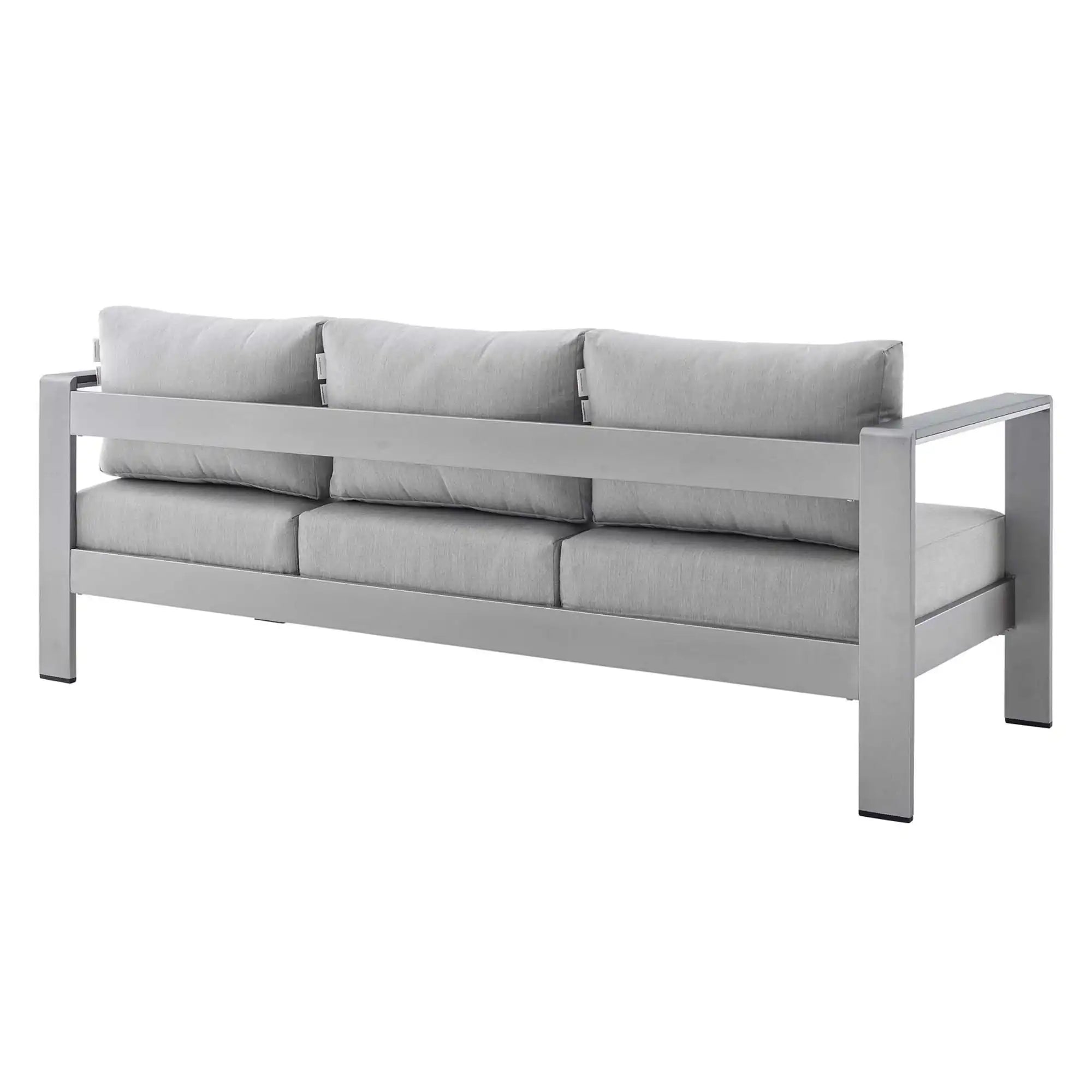 Shore 7 Piece Sunbrella� Fabric Outdoor Patio Aluminum Set by Modway - Best Buy Furniture