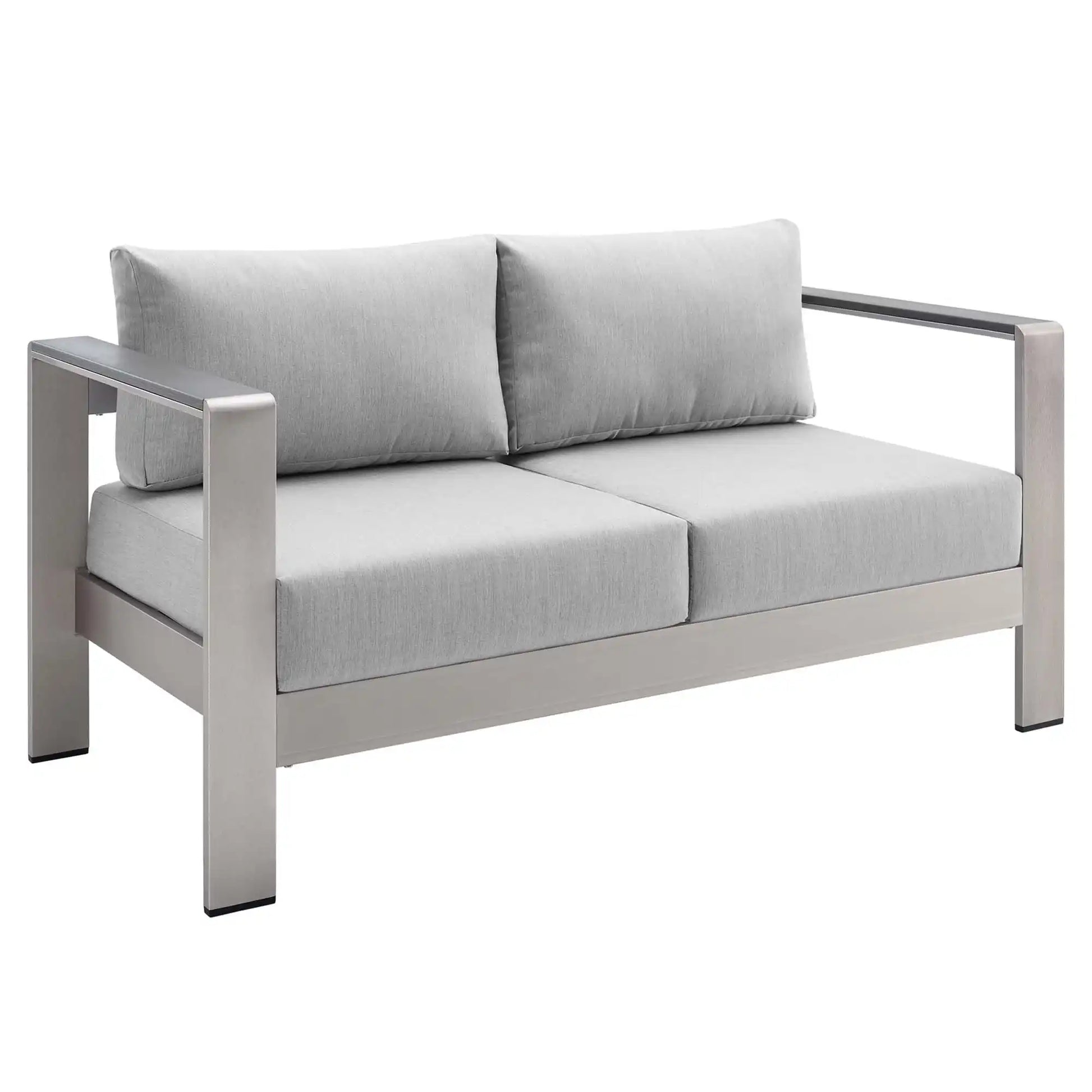 Shore 7 Piece Sunbrella� Fabric Outdoor Patio Aluminum Set by Modway - Best Buy Furniture