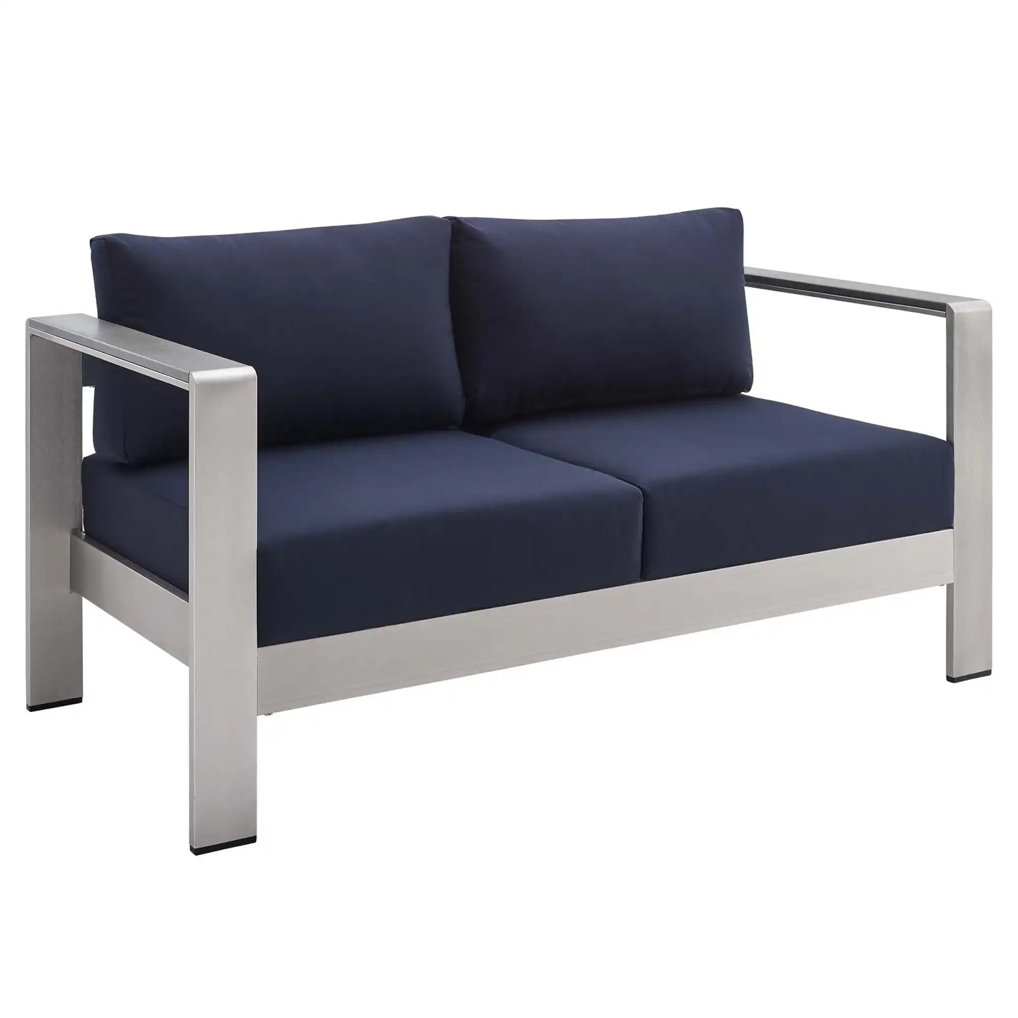 Shore 7 Piece Sunbrella� Fabric Outdoor Patio Aluminum Set by Modway - Best Buy Furniture