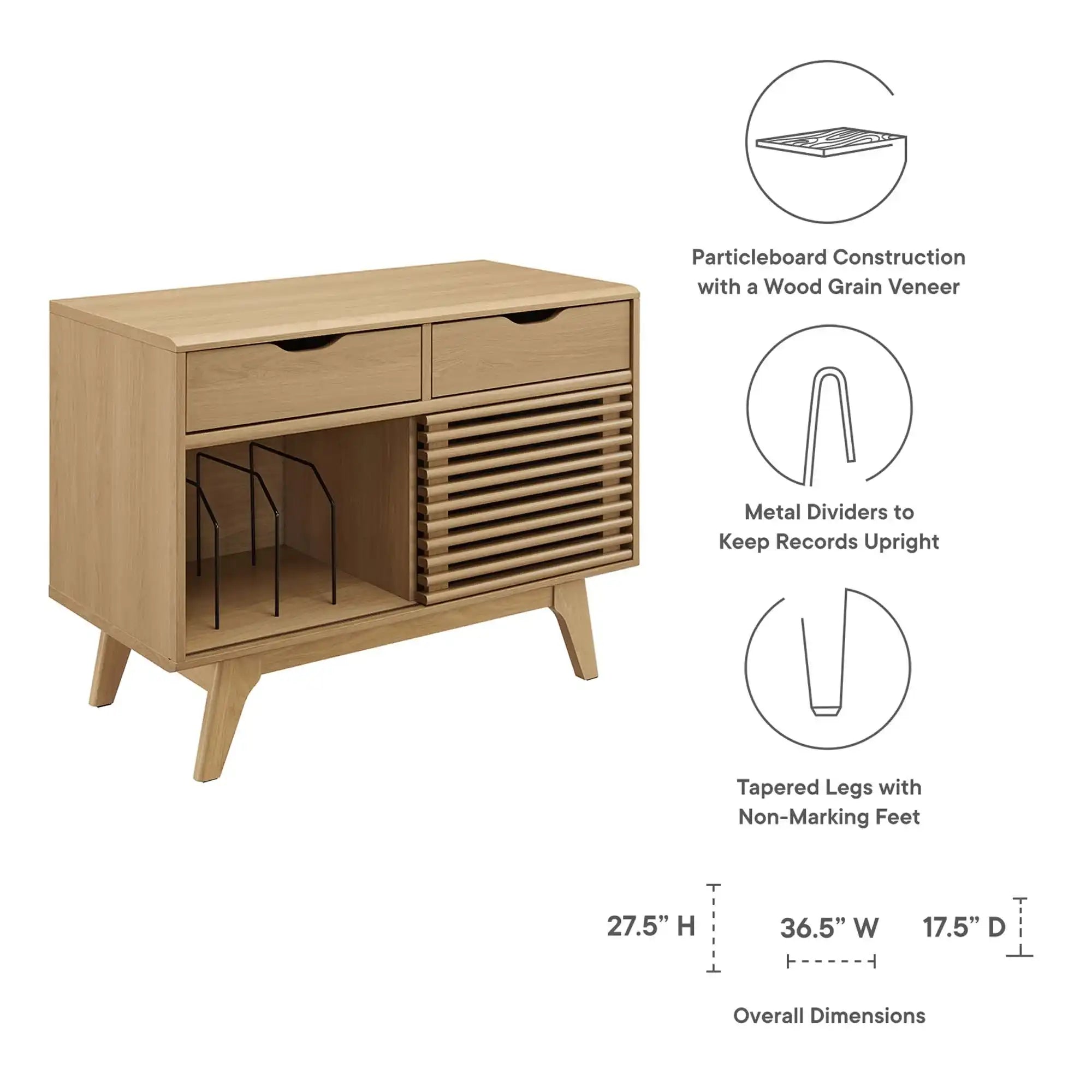 Render Vinyl Record Display Stand by Modway - Best Buy Furniture