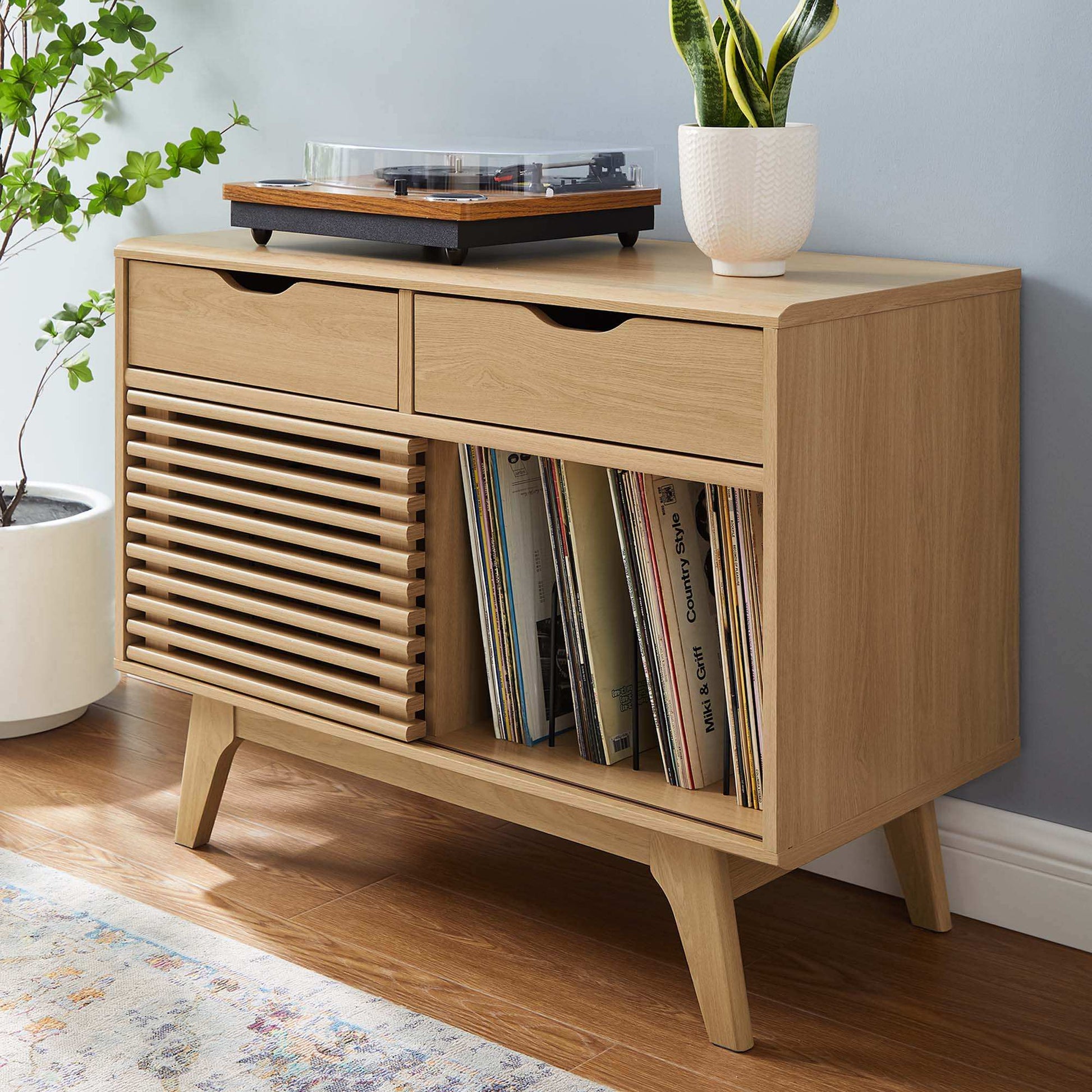 Render Vinyl Record Display Stand by Modway - Best Buy Furniture