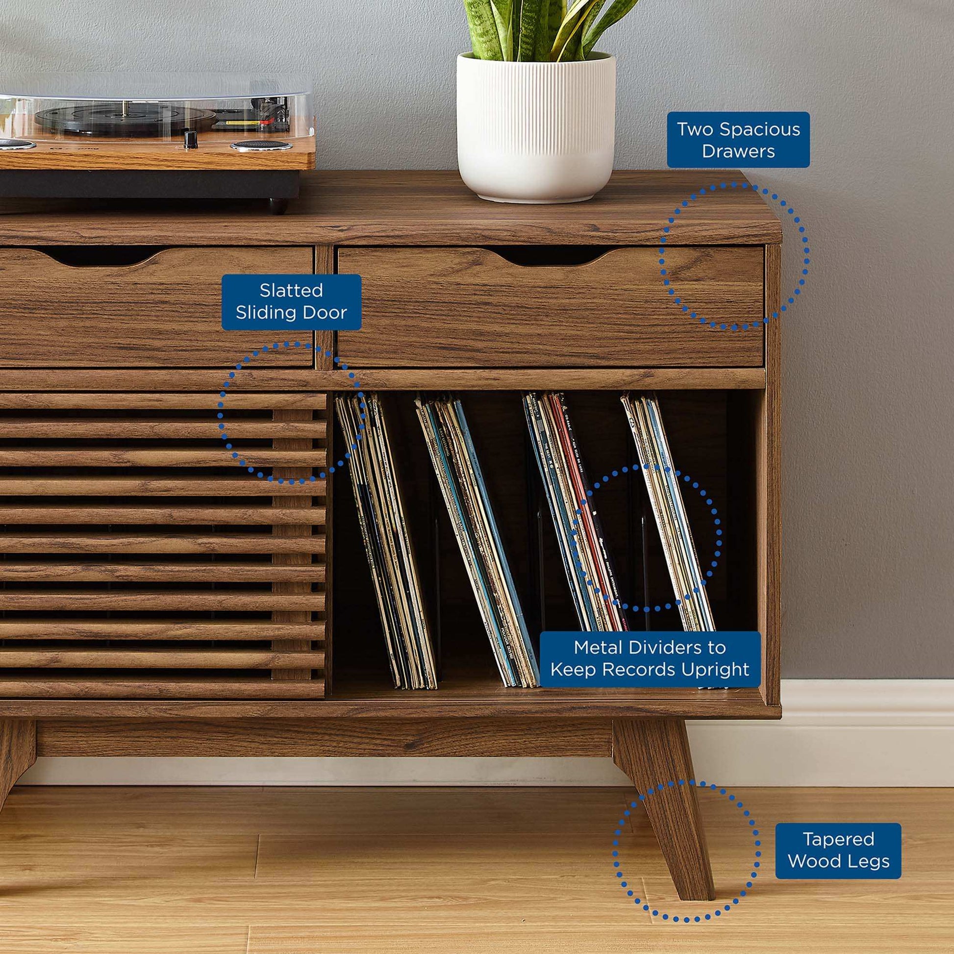 Render Vinyl Record Display Stand by Modway - Best Buy Furniture