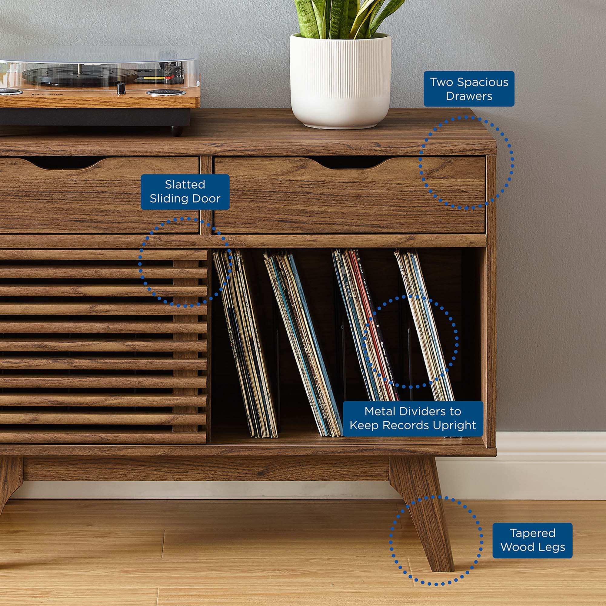 Render Vinyl Record Display Stand by Modway - Best Buy Furniture