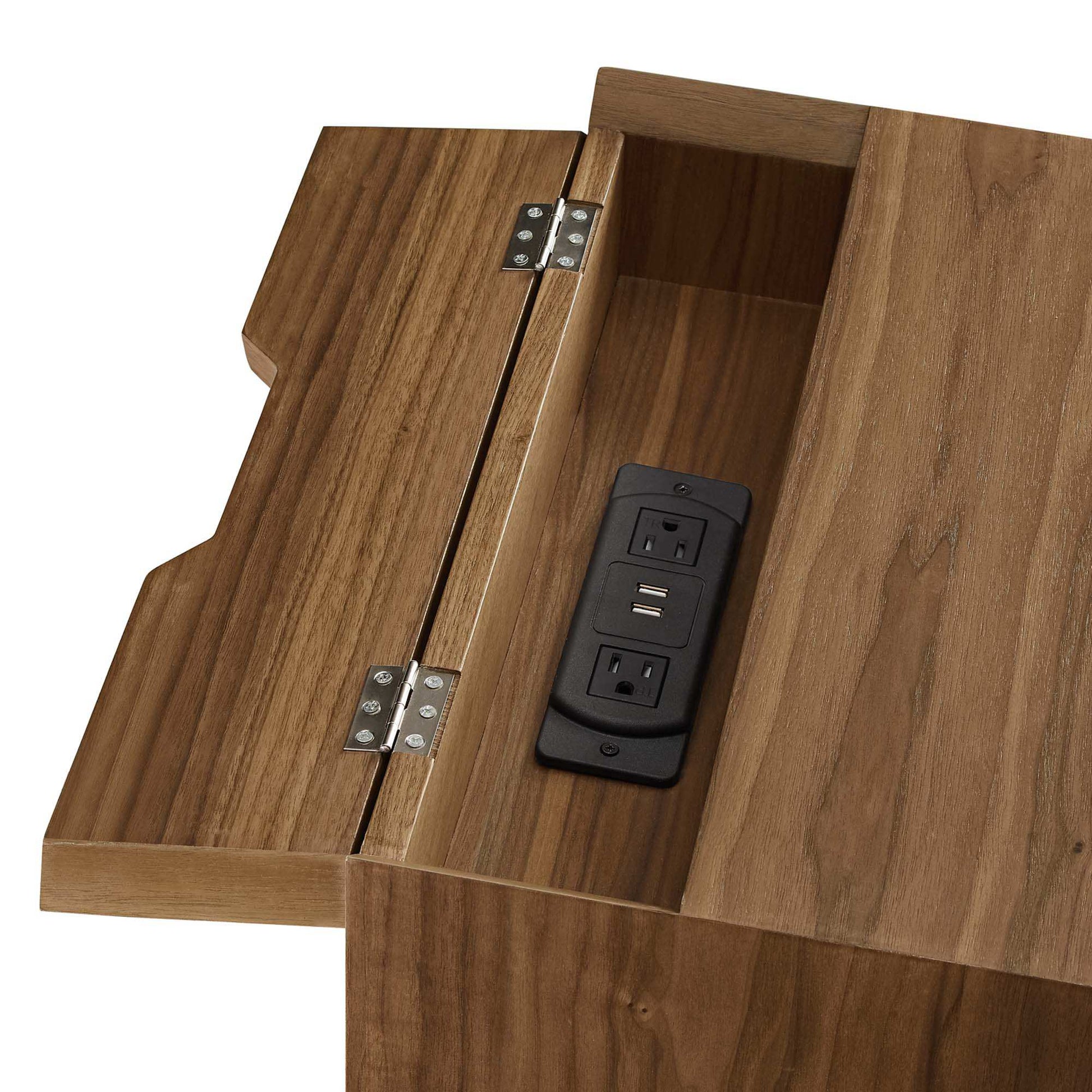 Ember Wood Nightstand With USB Ports by Modway - Best Buy Furniture