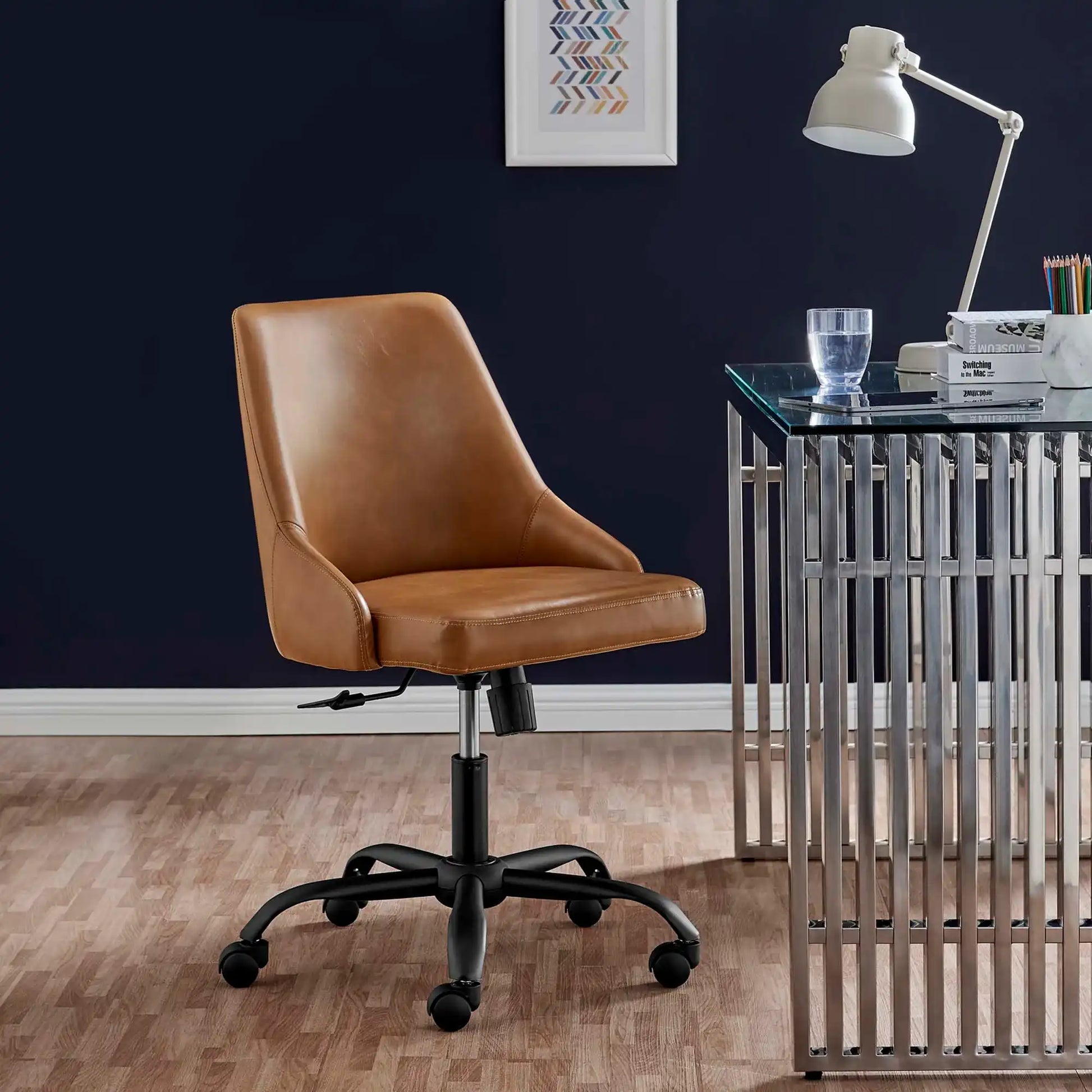 Designate Swivel Vegan Leather Office Chair by Modway - Best Buy Furniture